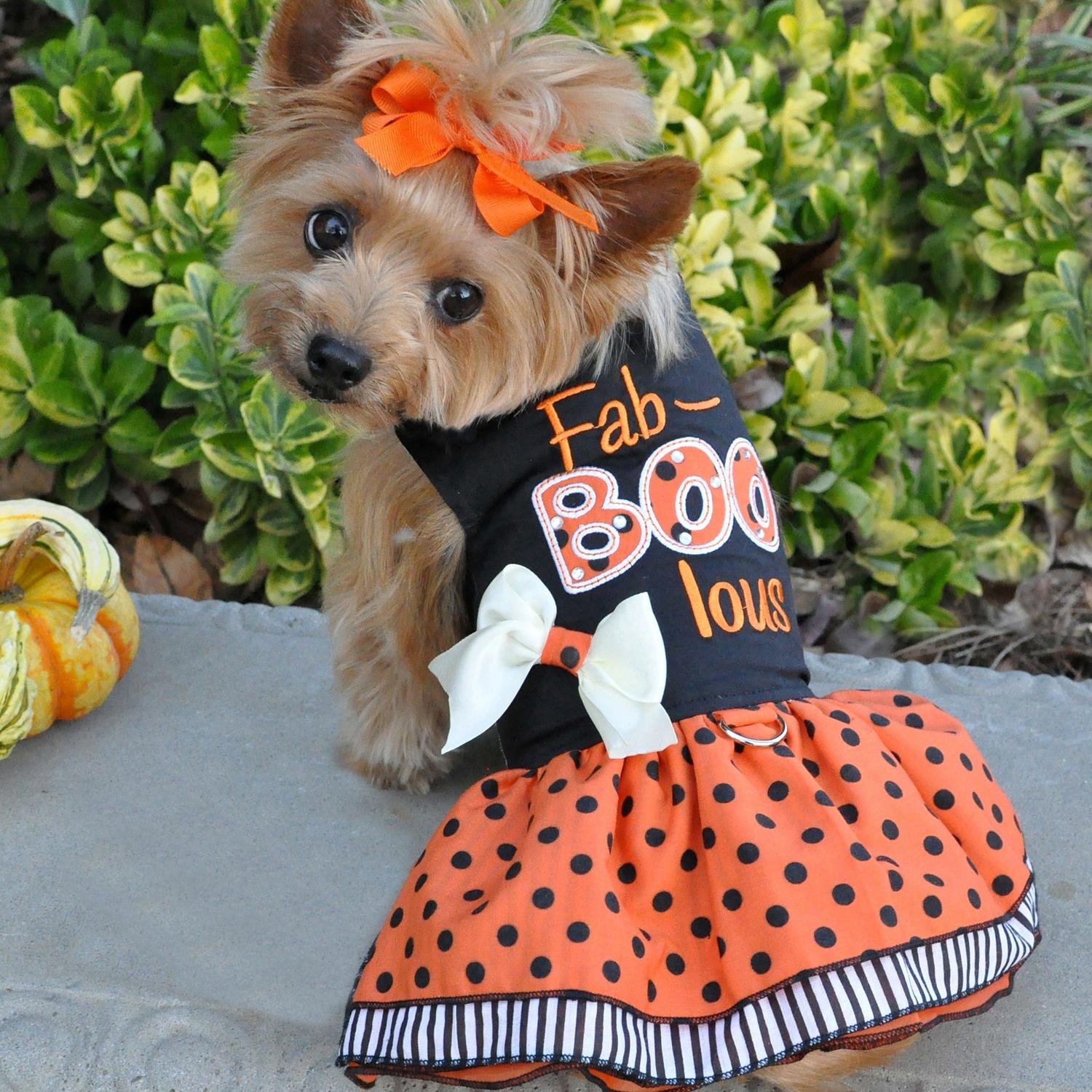 Halloween Dog Harness Dress by Doggie Design - Fab-BOO-lous
