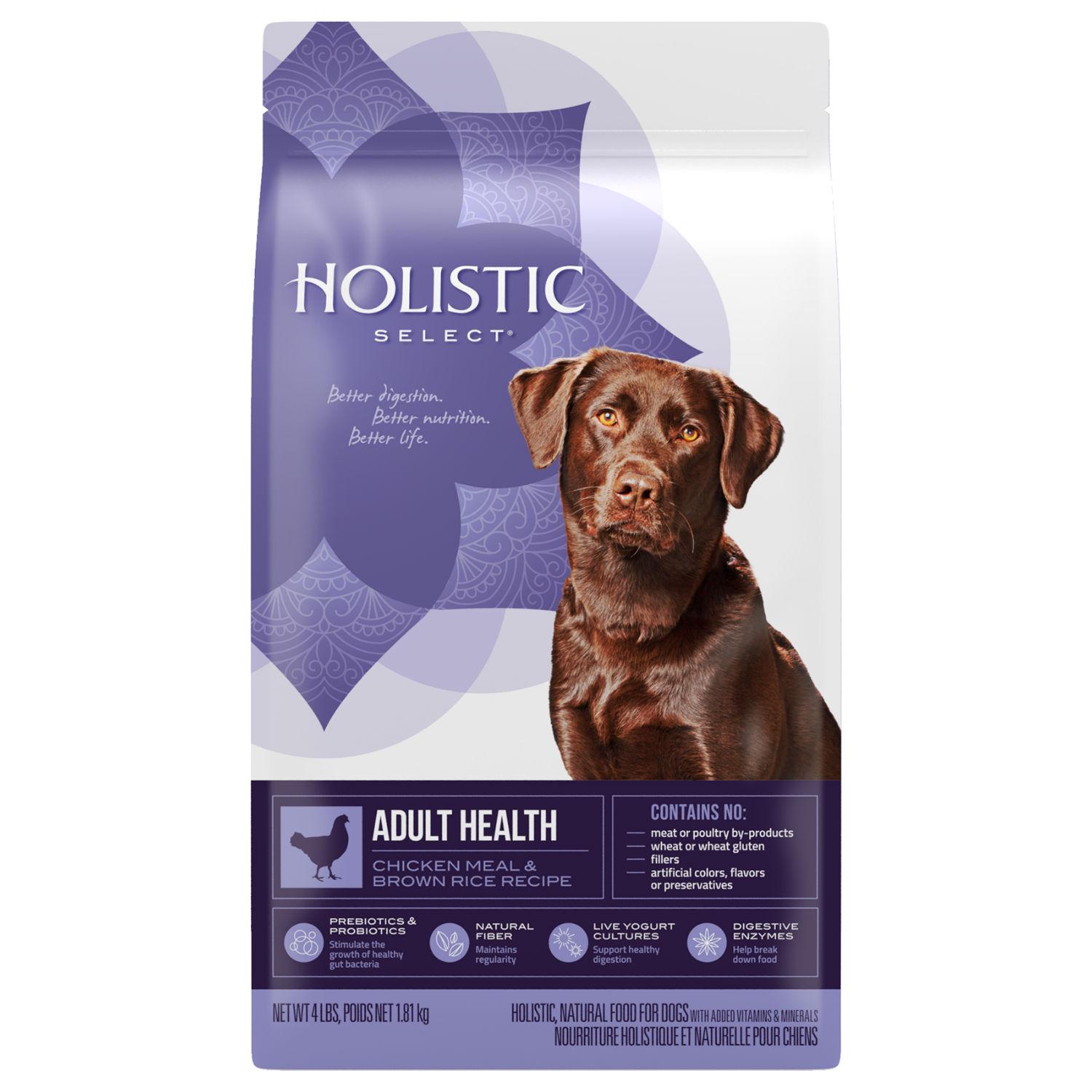 Holistic Select Adult Health Dry Dog Food - Chicken Meal & Brown Rice