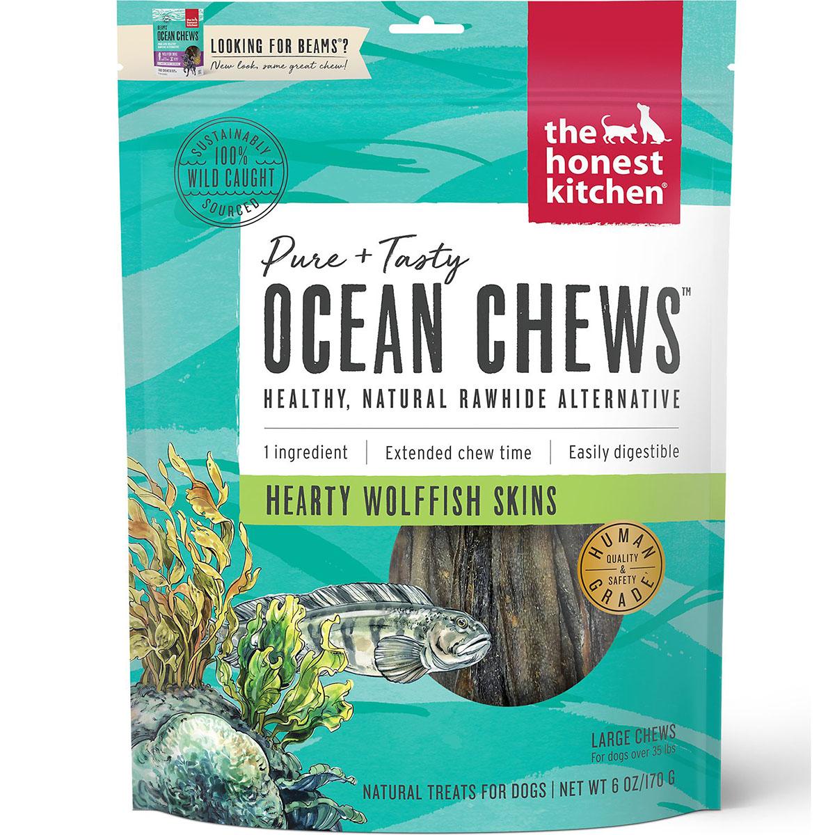 The Honest Kitchen Beams Ocean Chews Dog Treats - Wolffish