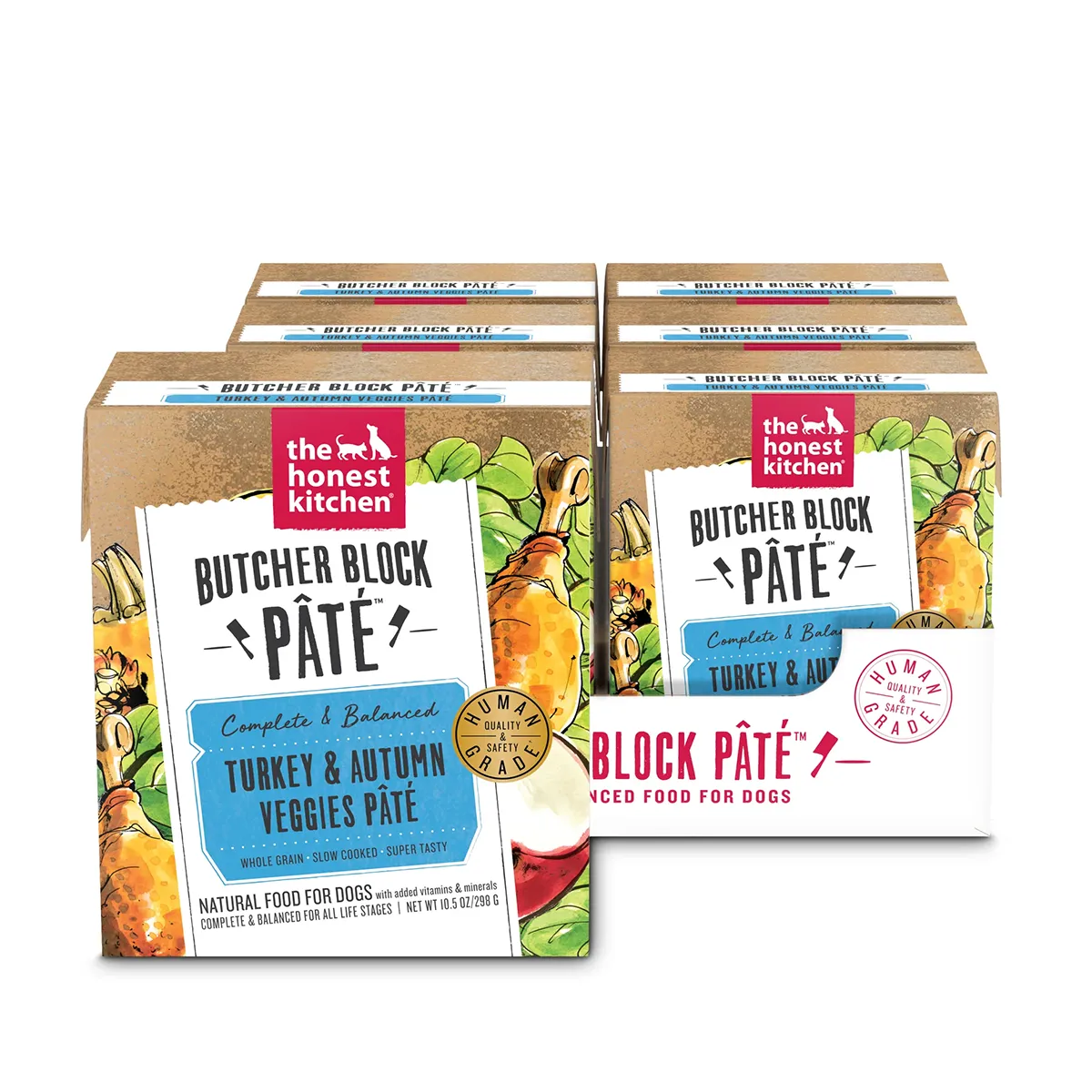 The Honest Kitchen Butcher Block Pate Wet Dog Food - Turkey & Autumn Veggies