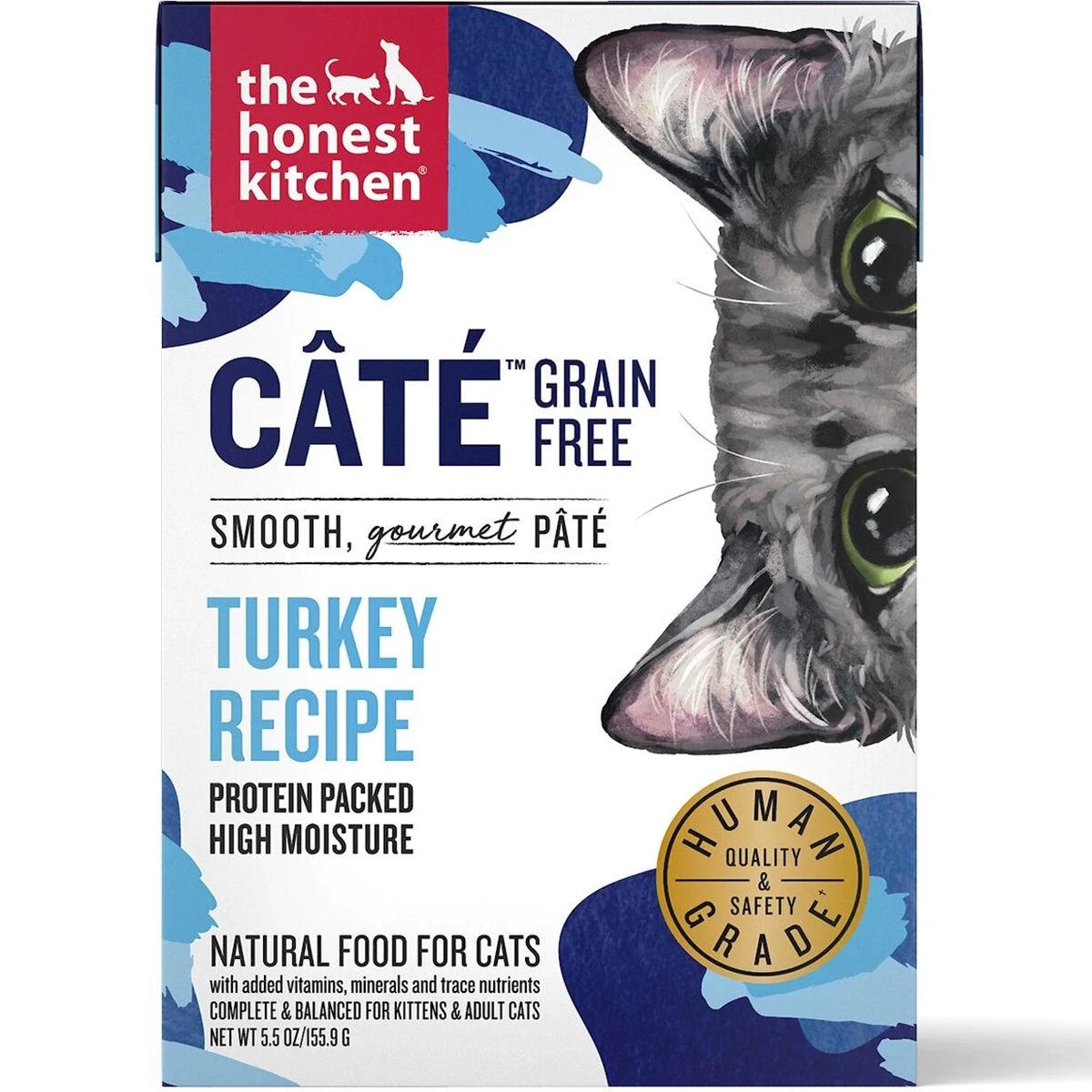The Honest Kitchen Cate Grain-Free Turkey Pate Wet Cat Food 