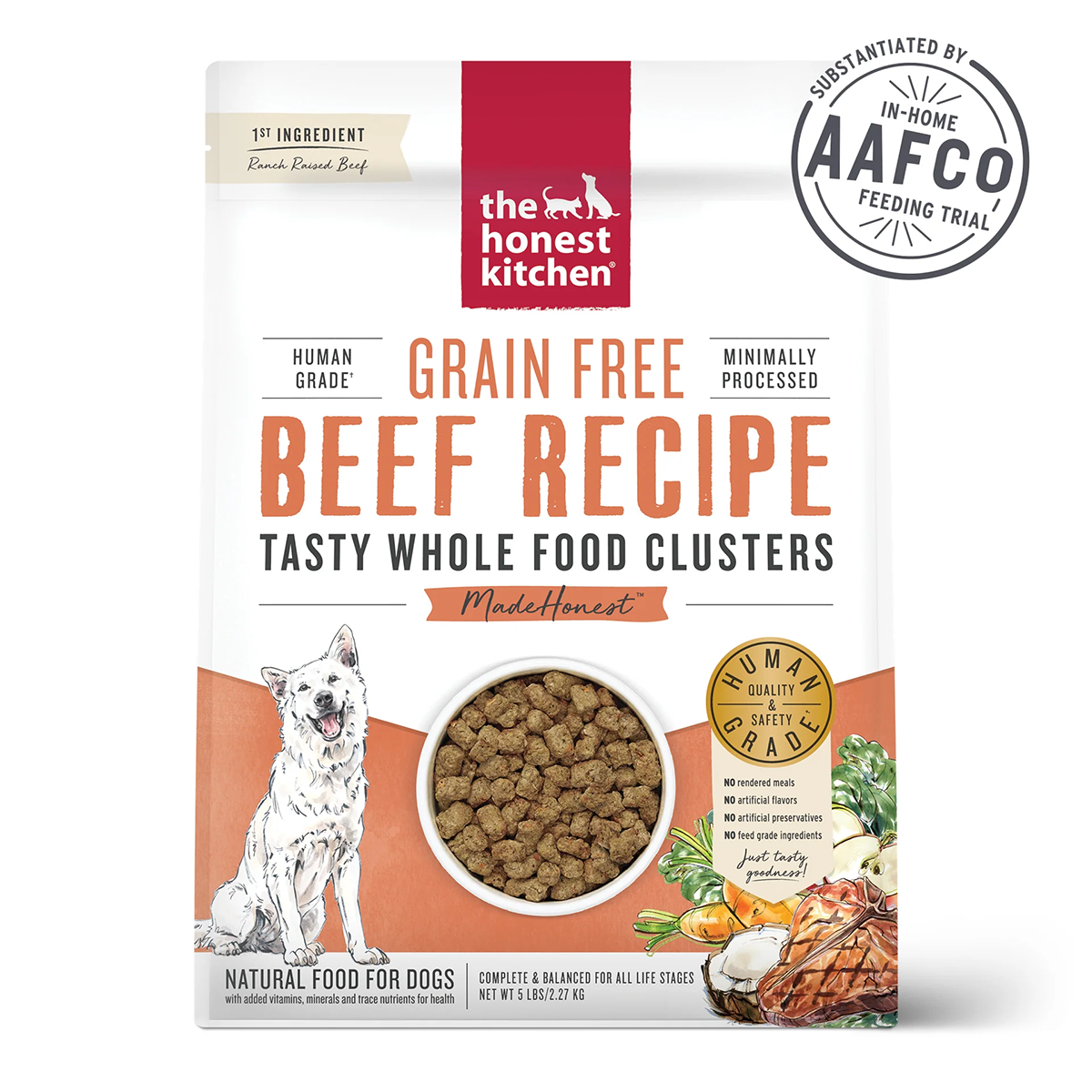 The Honest Kitchen Grain Free Clusters Dog Food - Beef