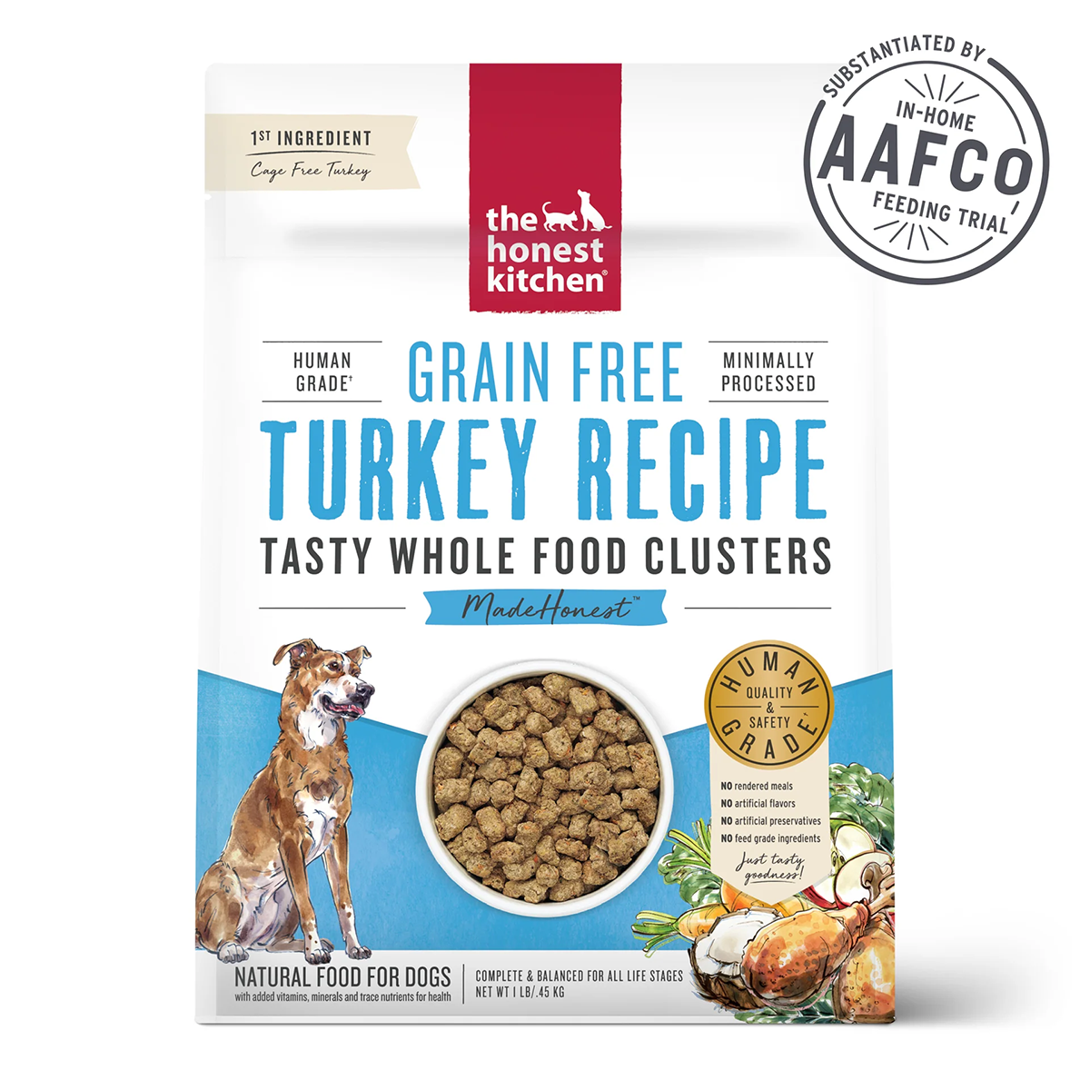 The Honest Kitchen Grain Free Clusters Dog Food - Turkey