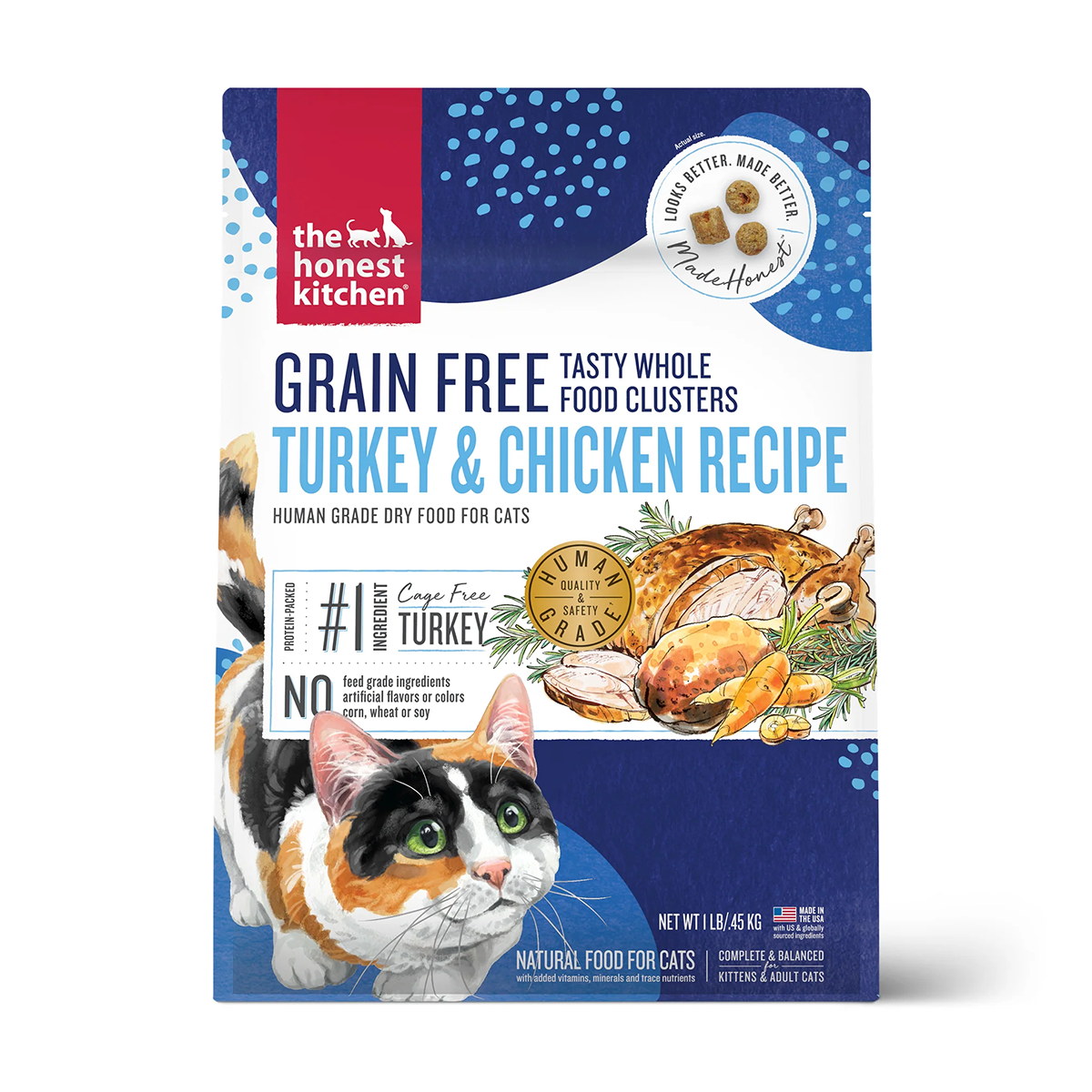 The Honest Kitchen Grain-Free Dry Cat Food - Turkey & Chicken