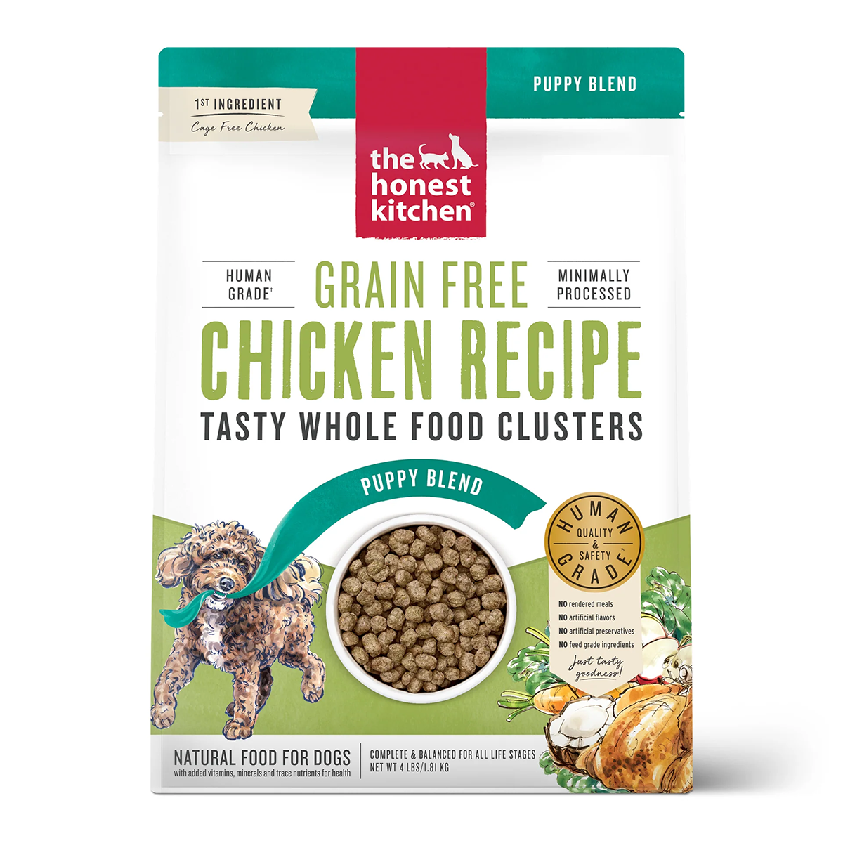 The Honest Kitchen Grain Free Clusters Puppy Dog Food - Chicken