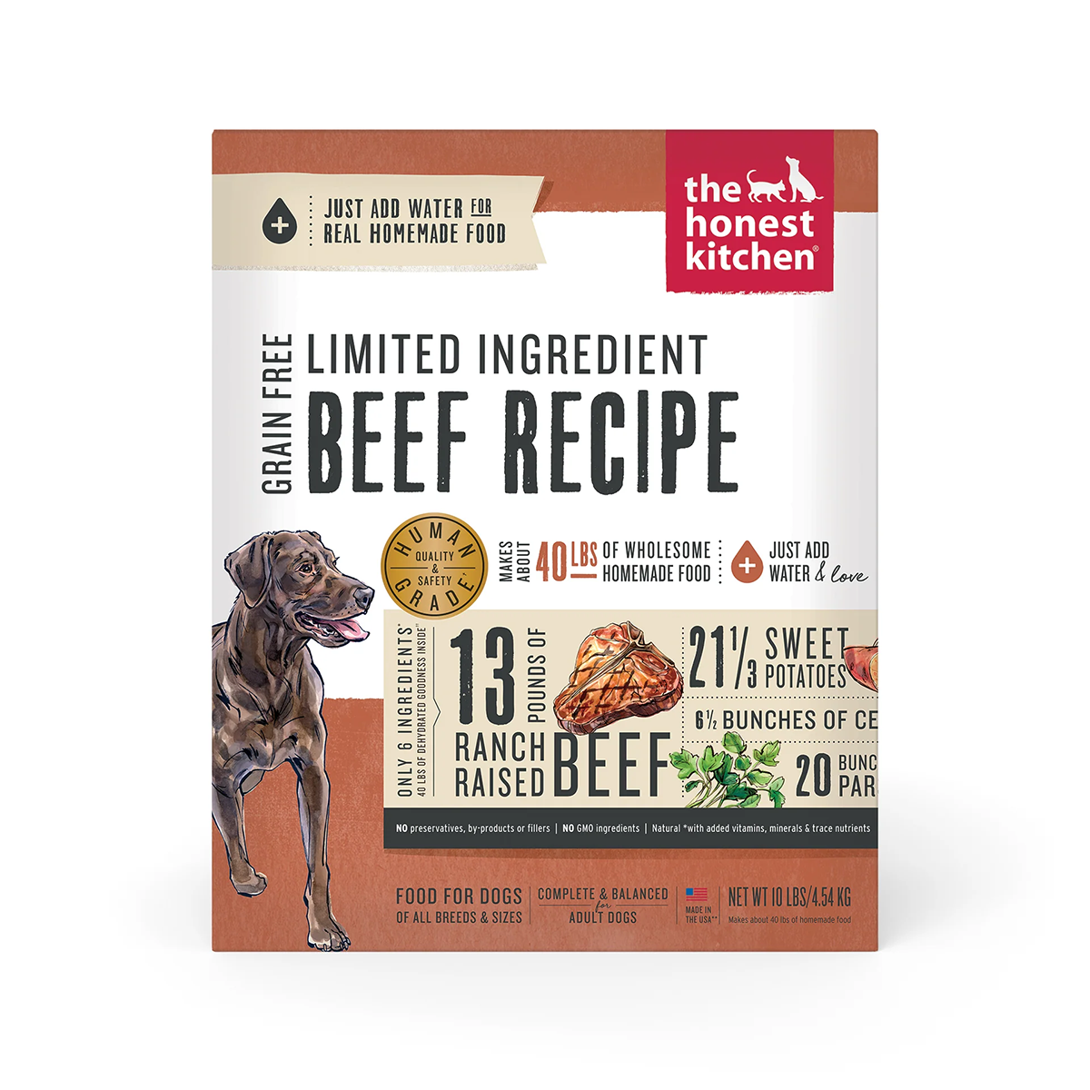 The Honest Kitchen Grain Free Limited Ingredient Dehydrated Dog Food - Beef