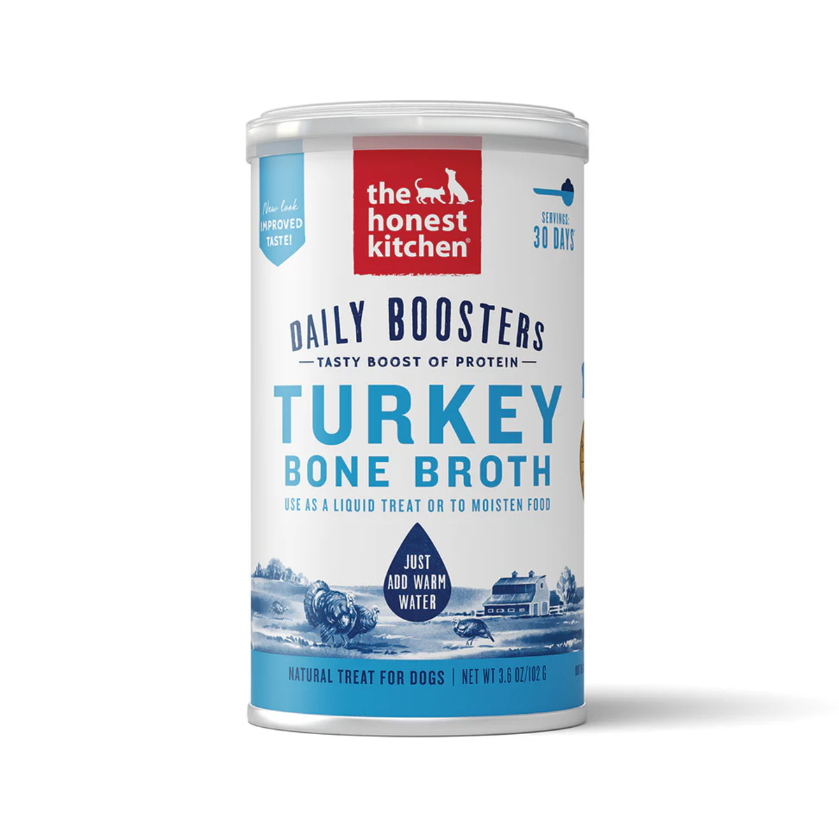 The Honest Kitchen Instant Daily Booster Dog Food Topper - Turkey Bone Broth