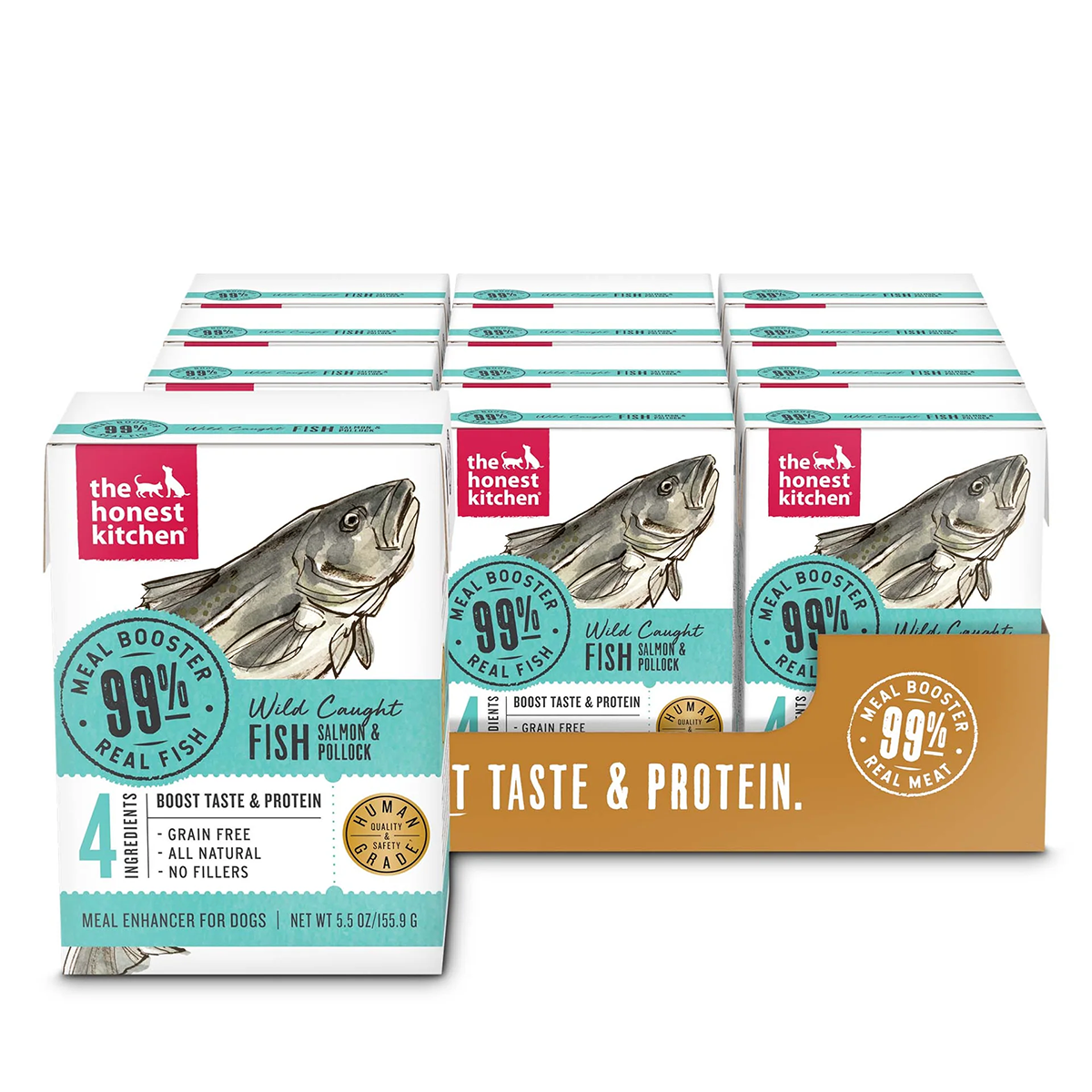 The Honest Kitchen Meal Booster Dog Food Topper - Salmon & Pollock