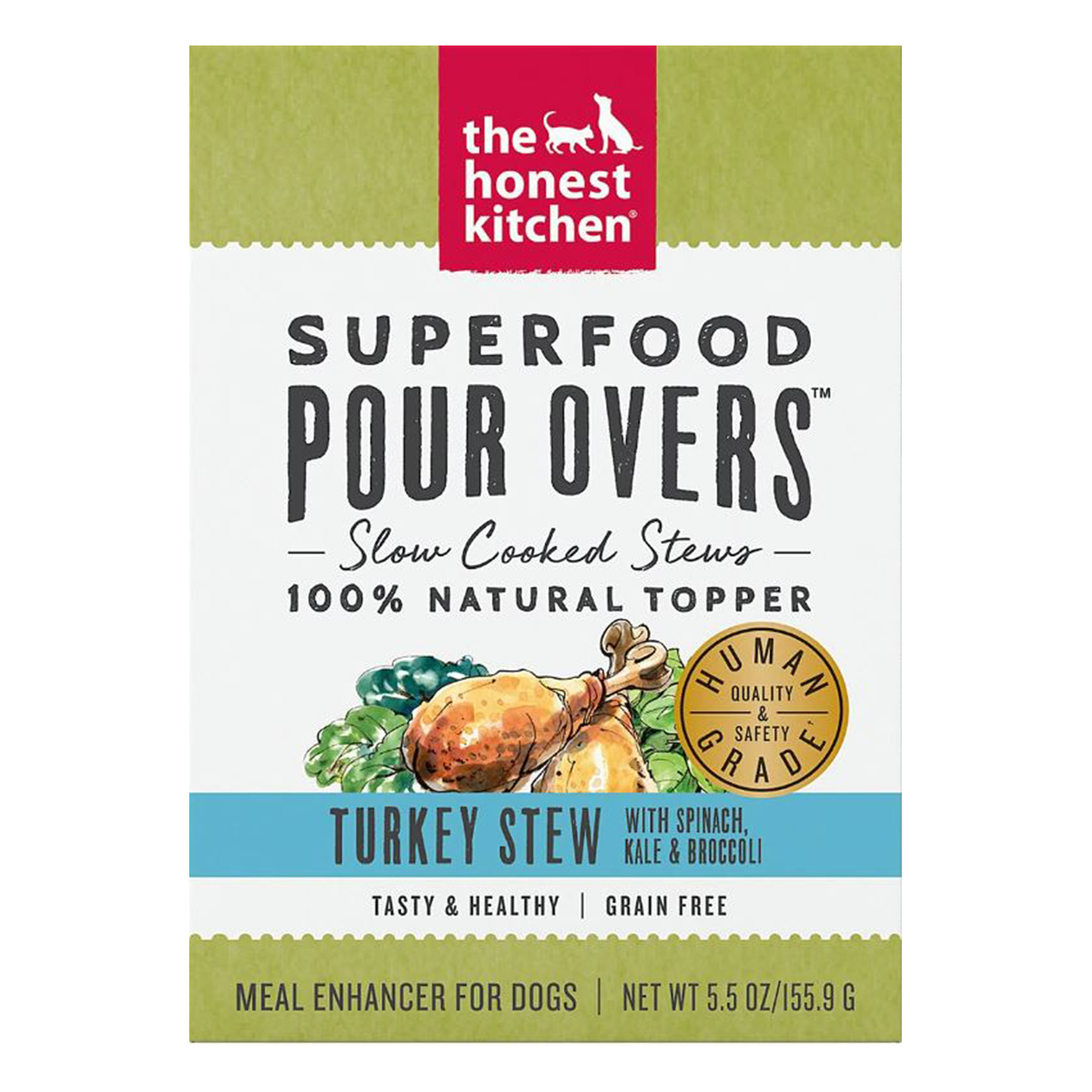 The Honest Kitchen Superfood Pour Overs Wet Dog Food Topper - Turkey Stew