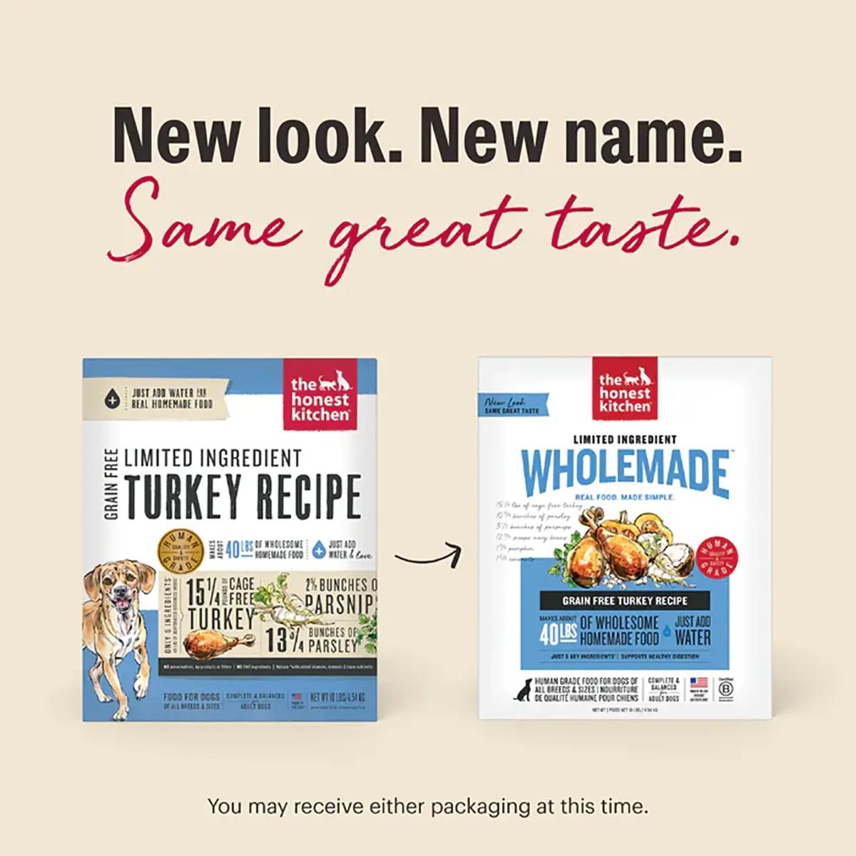 The Honest Kitchen Wholemade Limited Ingredient Grain Free Dehydrated Dog Food - Turkey