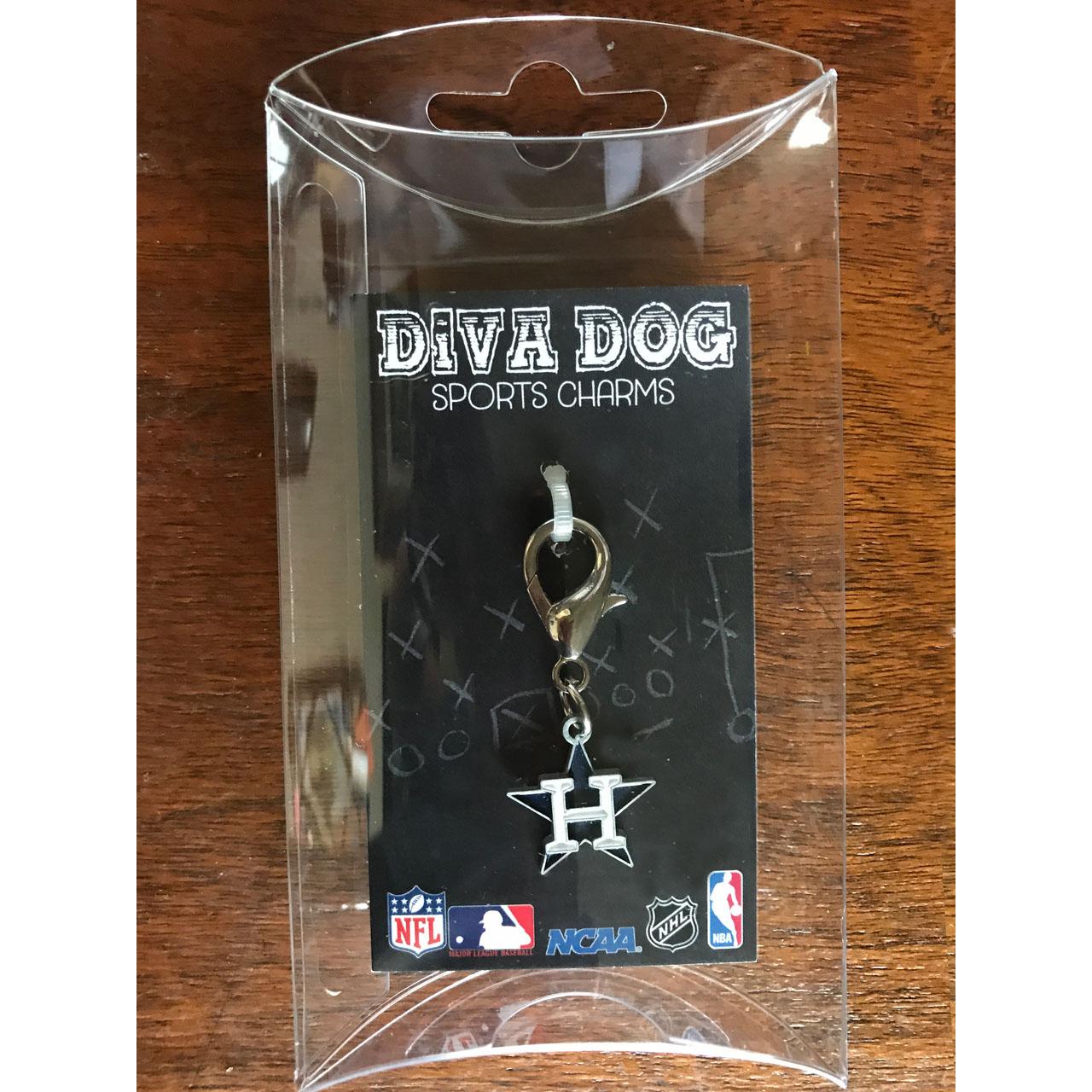 Diva Dog Houston Astros Star H Logo Dog Colla