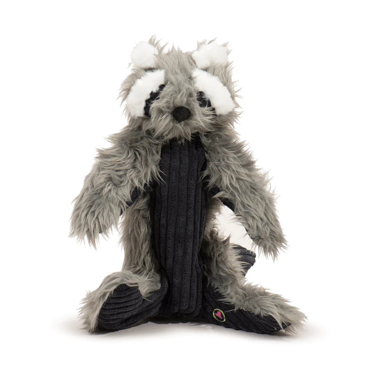 Hugglehounds X-Brace Plush Dog Toy - Redwood Raccoon