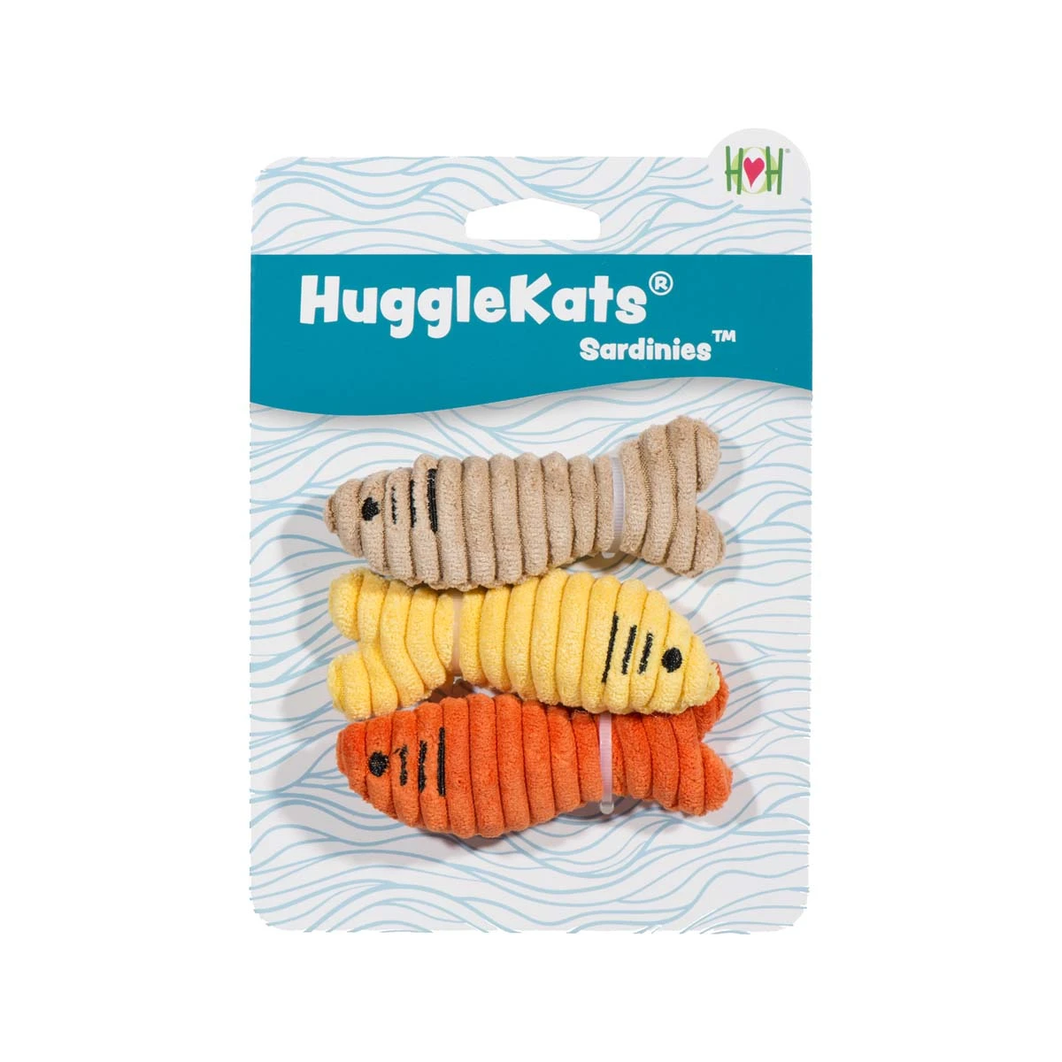 HuggleKat Sardinies Cat Toy - 3 pack 