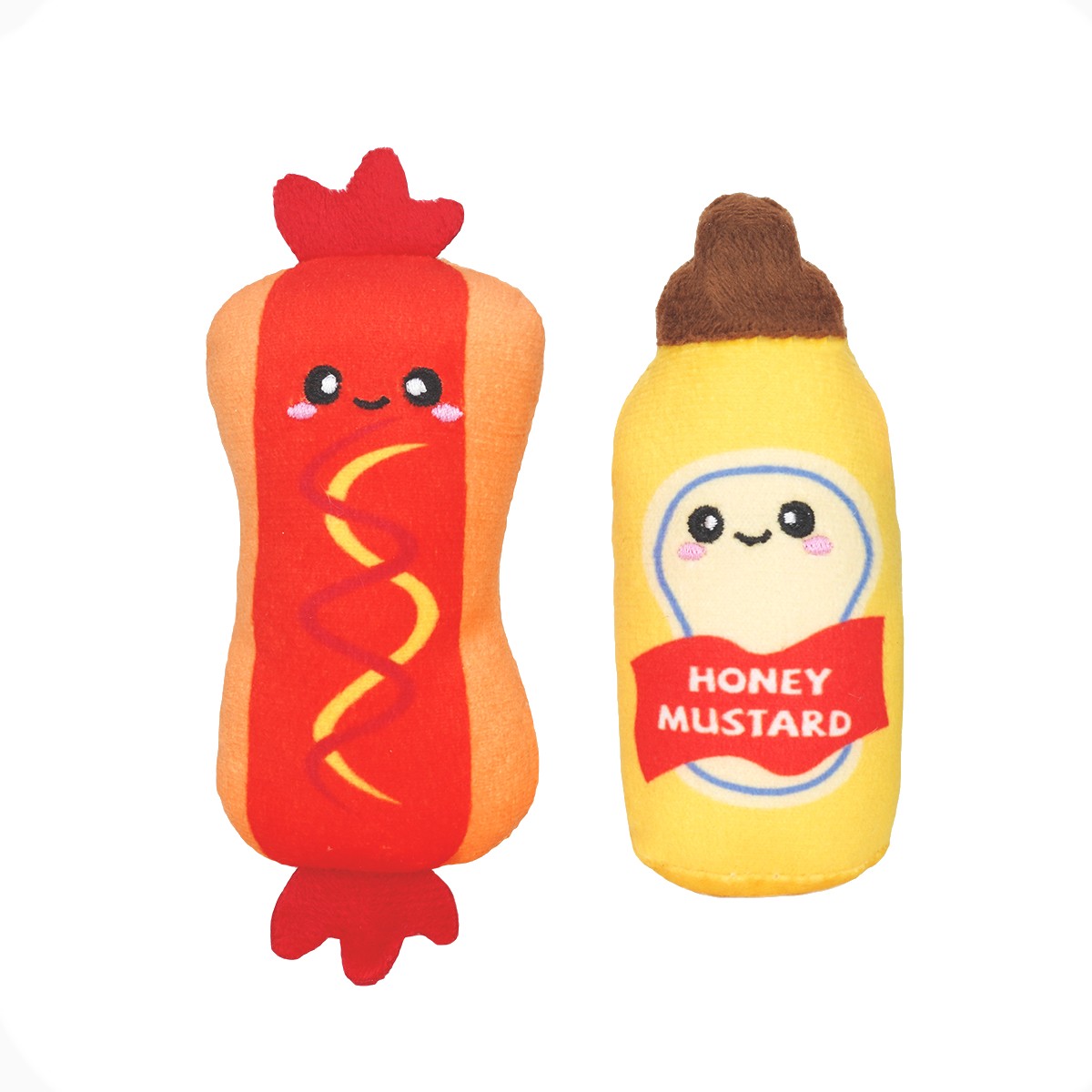 HugSmart Kitten Party Cat Toy – Hot Dog & Mustard