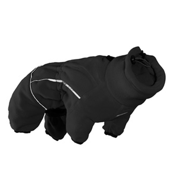 Hurtta Micro Fleece Dog Jumpsuit - Black | BaxterBoo
