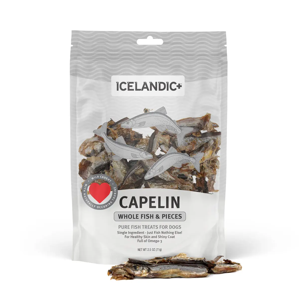 Icelandic+ Capelin Whole Fish and Pieces Dog Treats