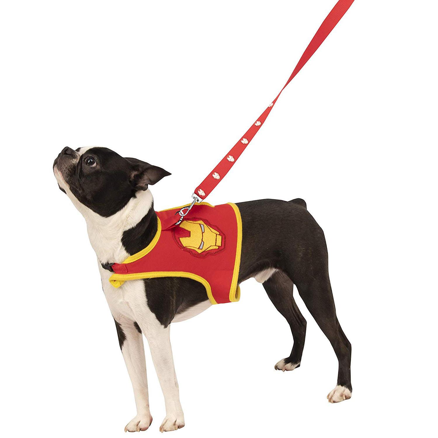 Marvel Iron Man Dog Harness and Leash Set