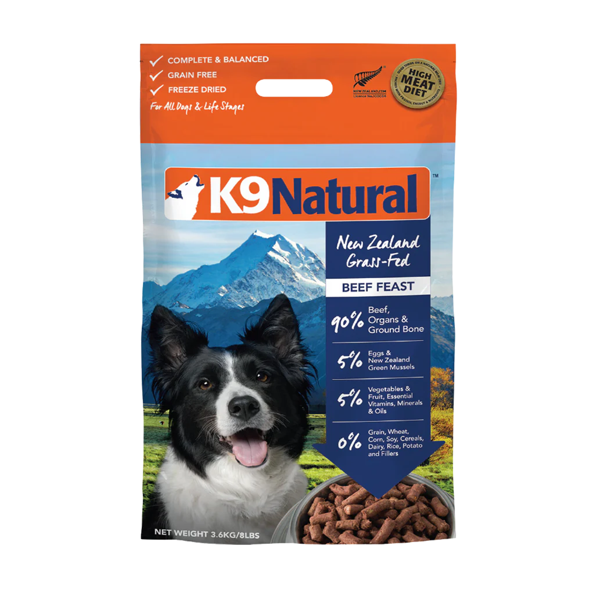 K9 Natural Freeze-Dried Dog Food - Beef
