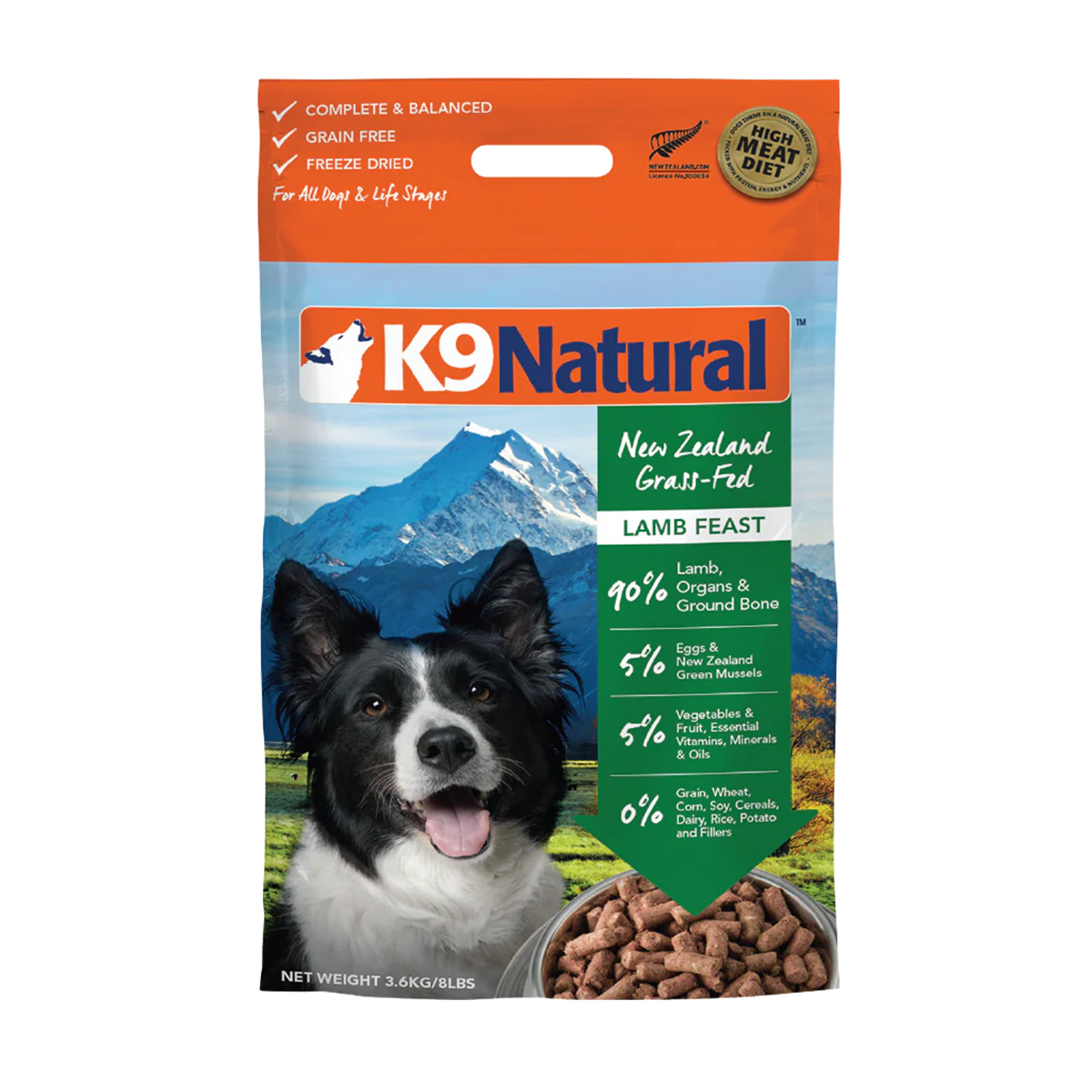 K9 Natural Freeze-Dried Dog Food - Lamb