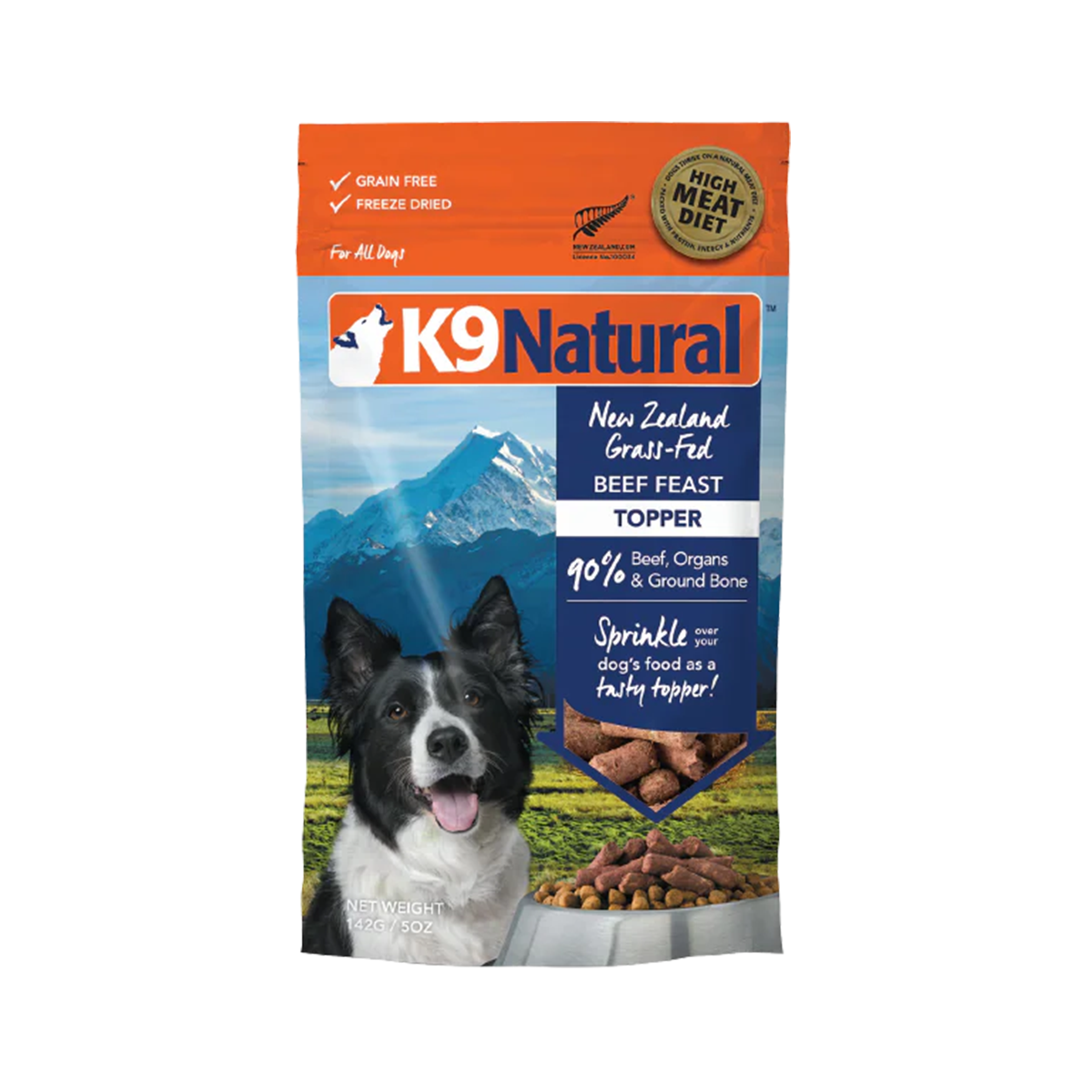 K9 Natural Freeze-Dried Dog Food Topper - Beef