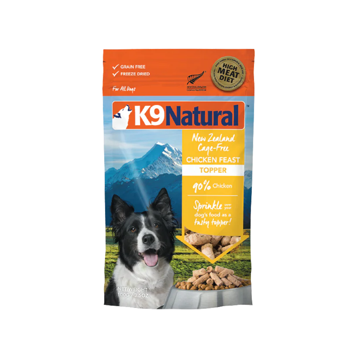 K9 Natural Freeze-Dried Dog Food Topper - Chicken