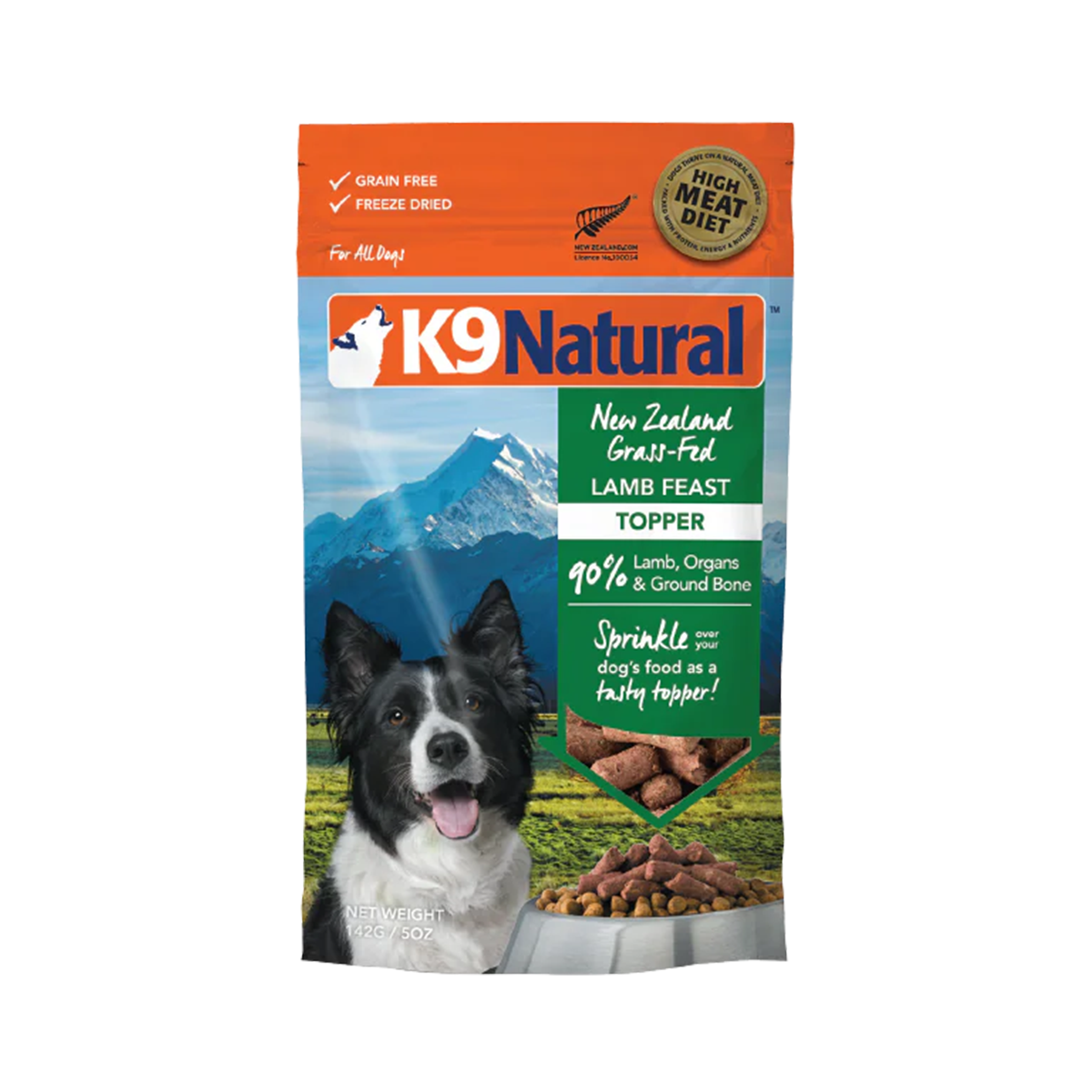 K9 Natural Freeze-Dried Dog Food Topper - Lamb