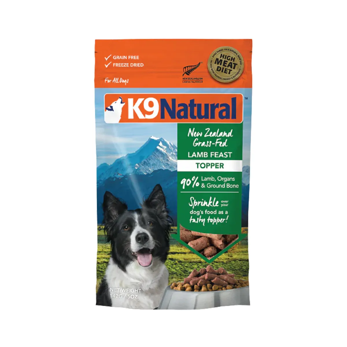 K9 Natural Freeze-Dried Dog Food Topper - Lamb