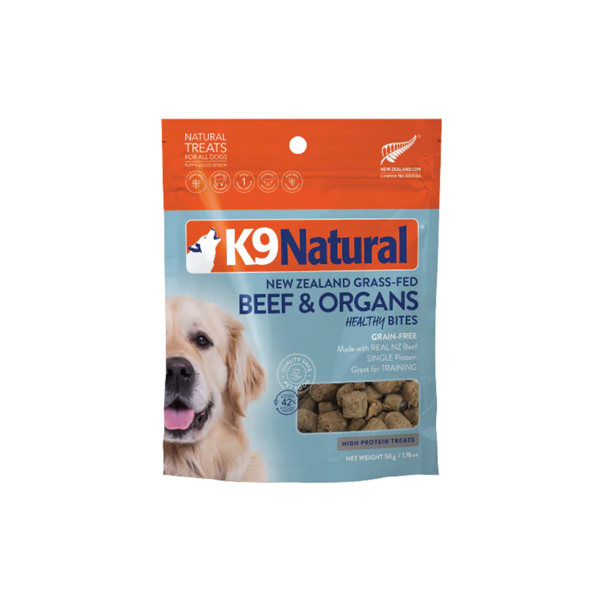 K9 Natural Freeze-Dried Healthy Bites Dog Treats - Beef
