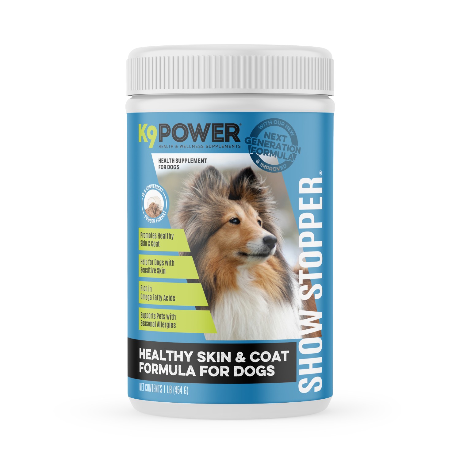 K9 Power Show Stopper Dog Healthy Coat and Skin Supplement