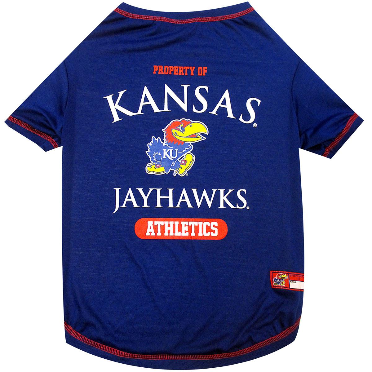 Kansas Jayhawks Athletics Dog T-Shirt - Blue