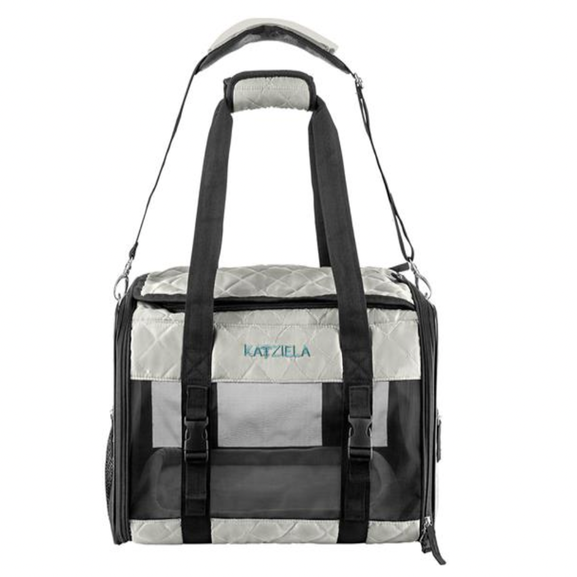 Katziela Quilted Companion Pet Carrier - Gray
