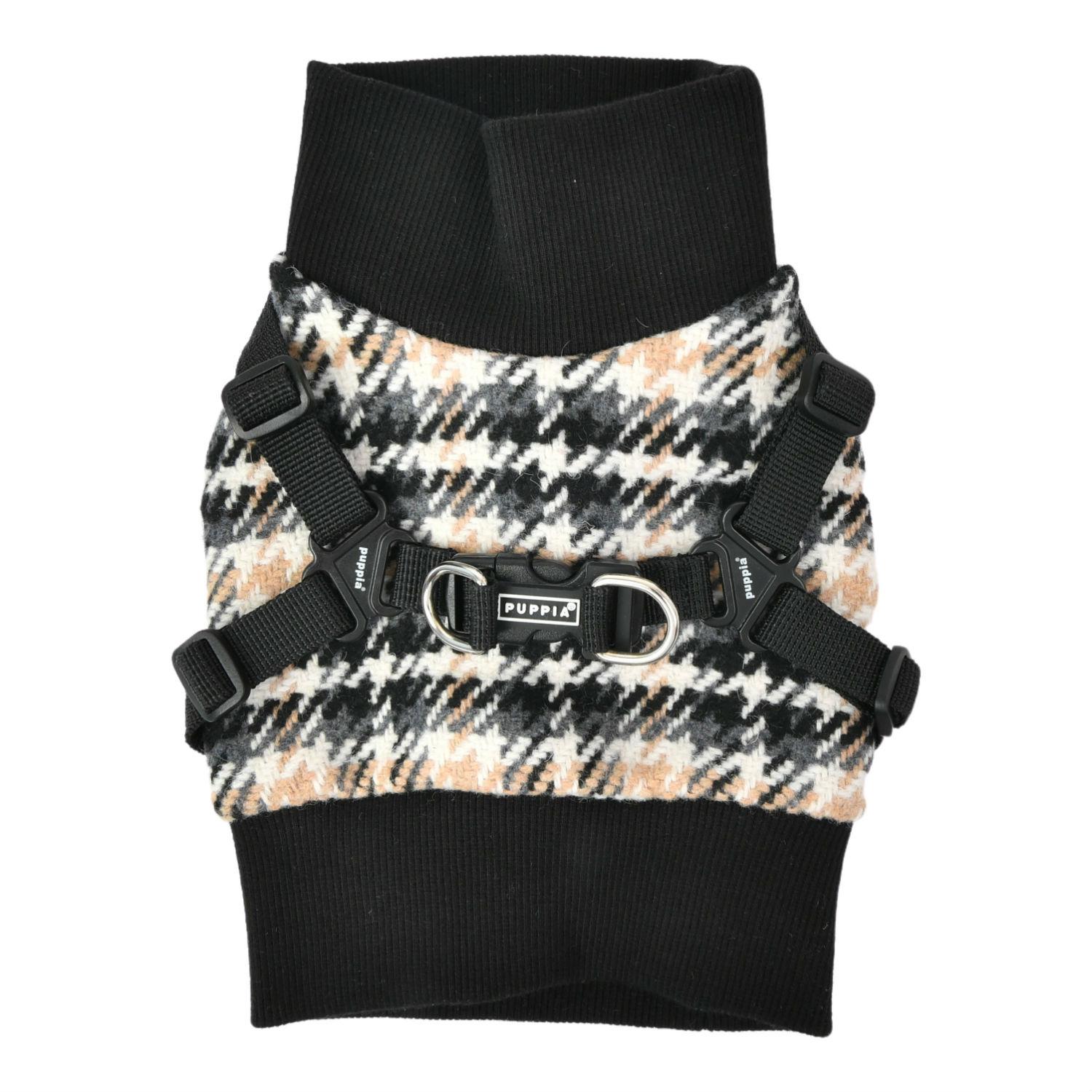 Kellen Pullover Jacket Dog Harness by Puppia - Black