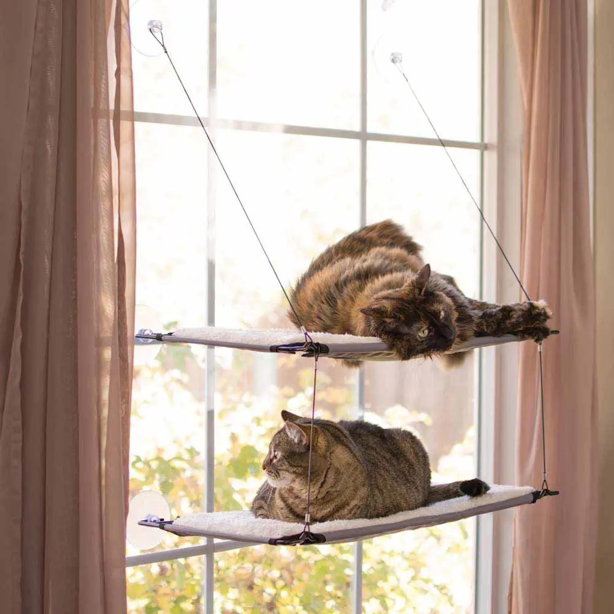 K&H Window Lounger Cat Perch Natural - Double