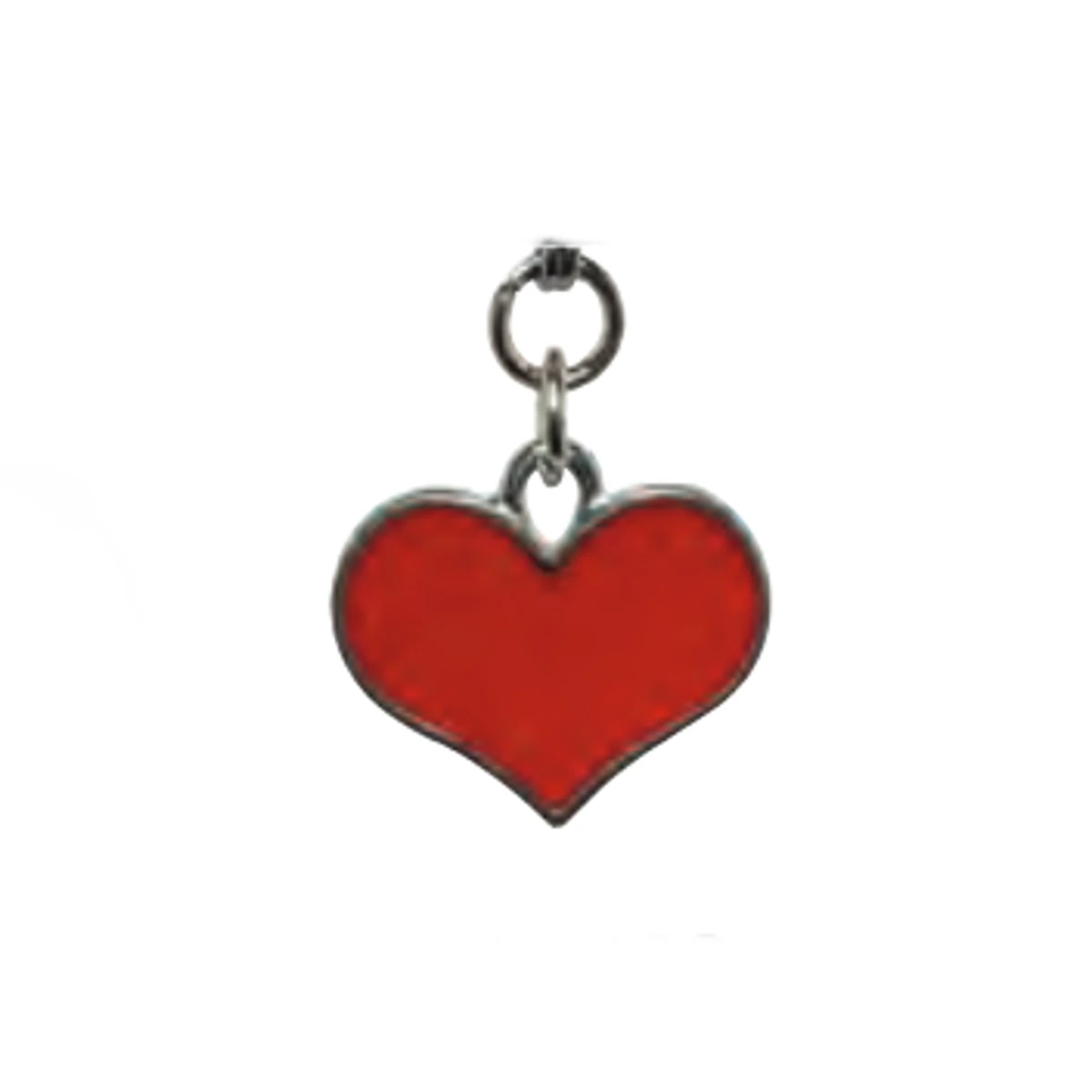 Klippo Enamel Dog Collar Charm - Red Heart