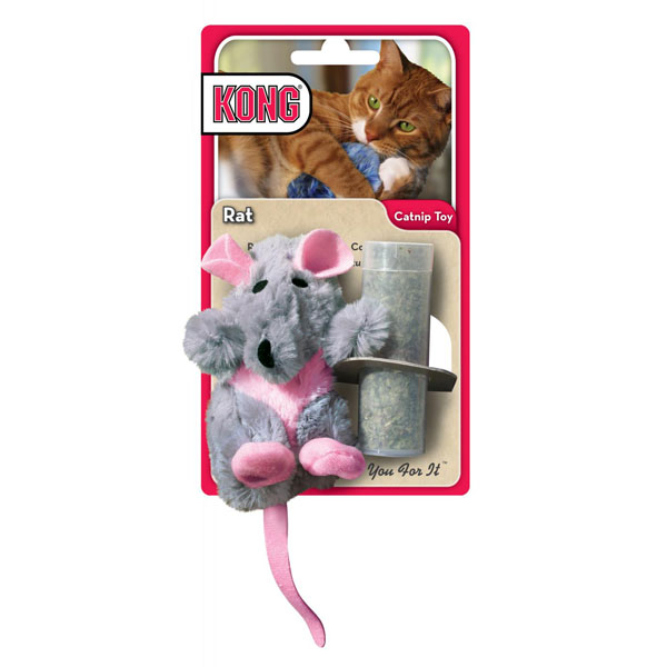 KONG Refillable Catnip Toy - Rat