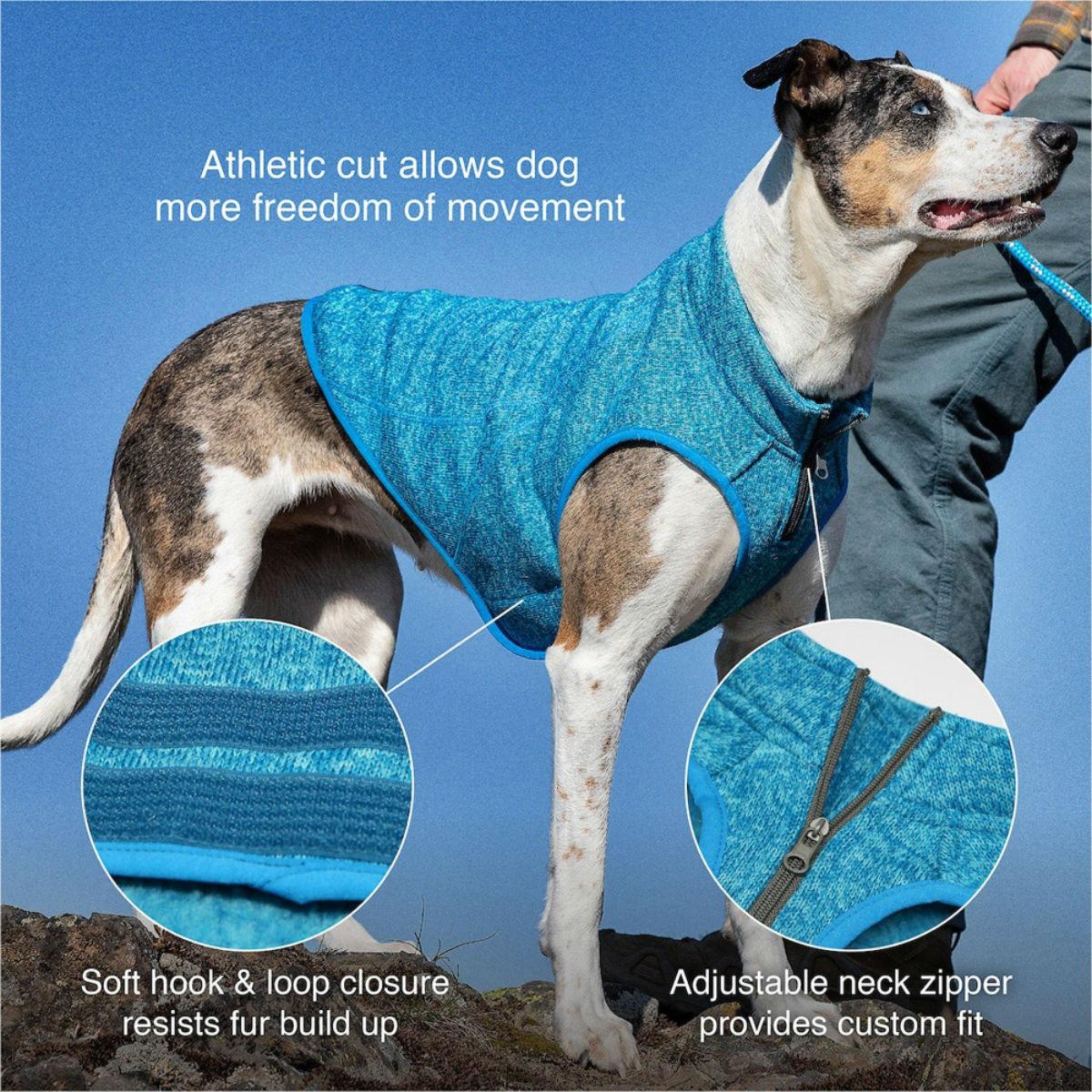 Kurgo K9 Core Dog Sweater - Heather Blue | BaxterBoo