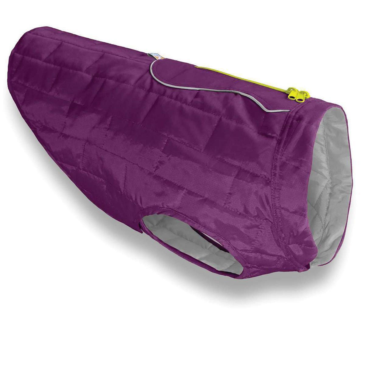Kurgo Loft Reversible Dog Jacket - Deep Violet and Light Charcoal