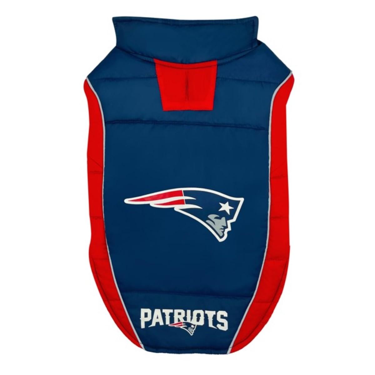 New England Patriots Puffer Dog Vest by Pets First