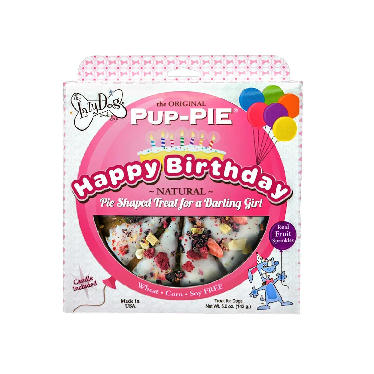 The Lazy Dog Happy Birthday Pup PIE Dog Treat. BaxterBoo