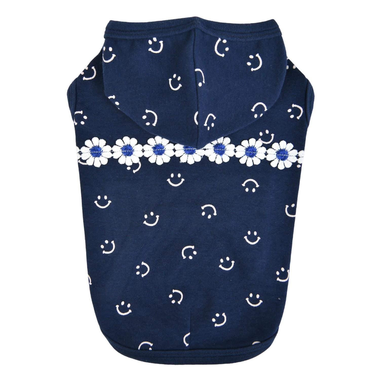 Leta Hooded Dog T-Shirt by Pinkaholic - Navy
