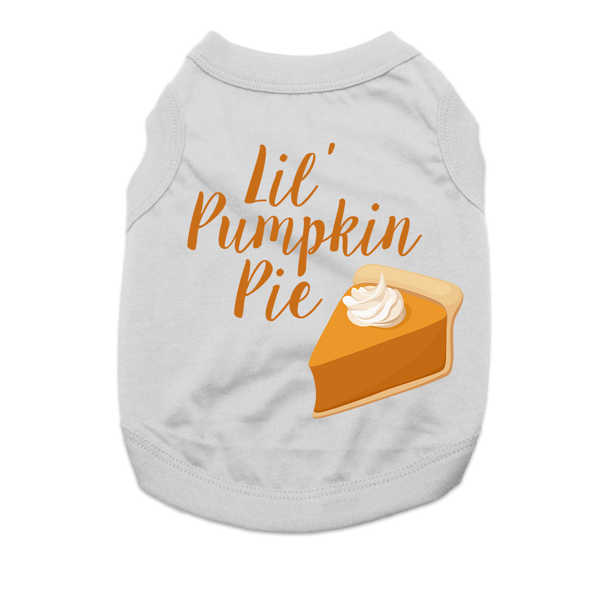 Lil' Pumpkin Pie Dog Shirt - Gray