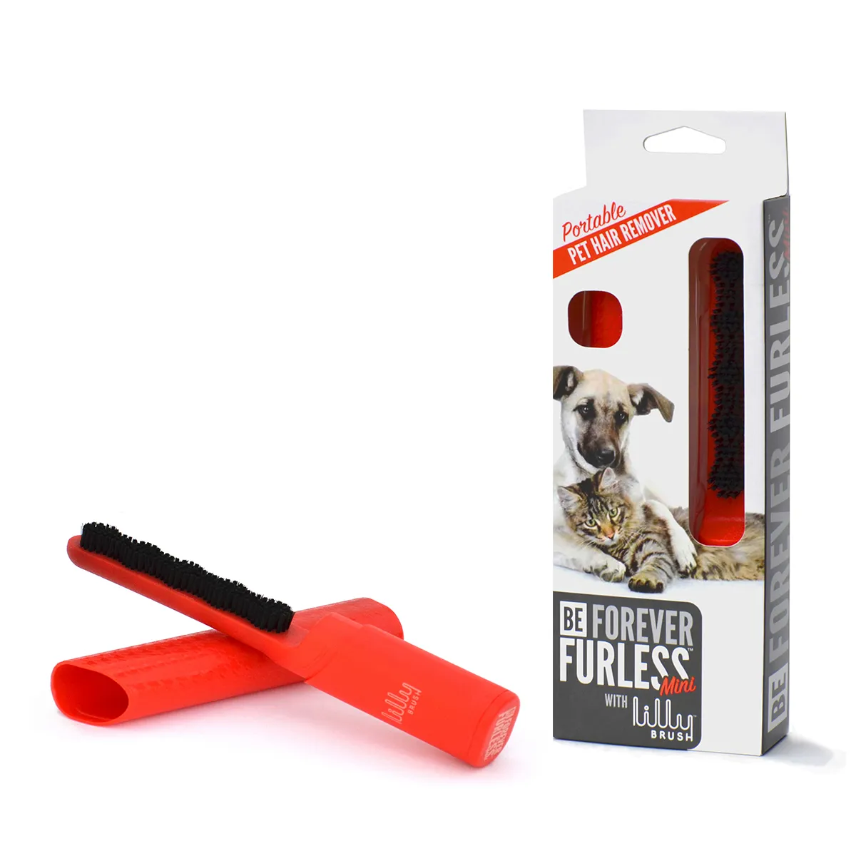 Lilly Brush Pet Hair Remover - Red