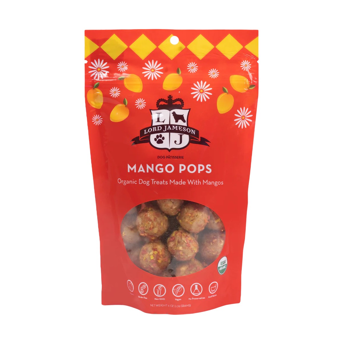 Lord Jameson Organic Dog Treats - Mango Pops