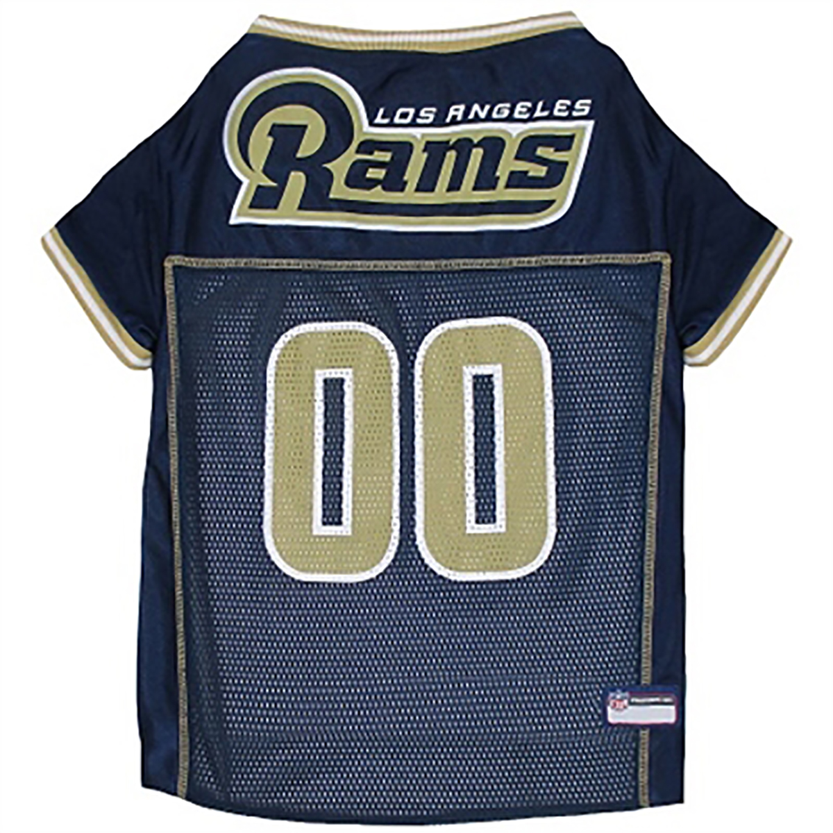Los Angeles Rams Officially Licensed Dog Jersey - Gold Trim