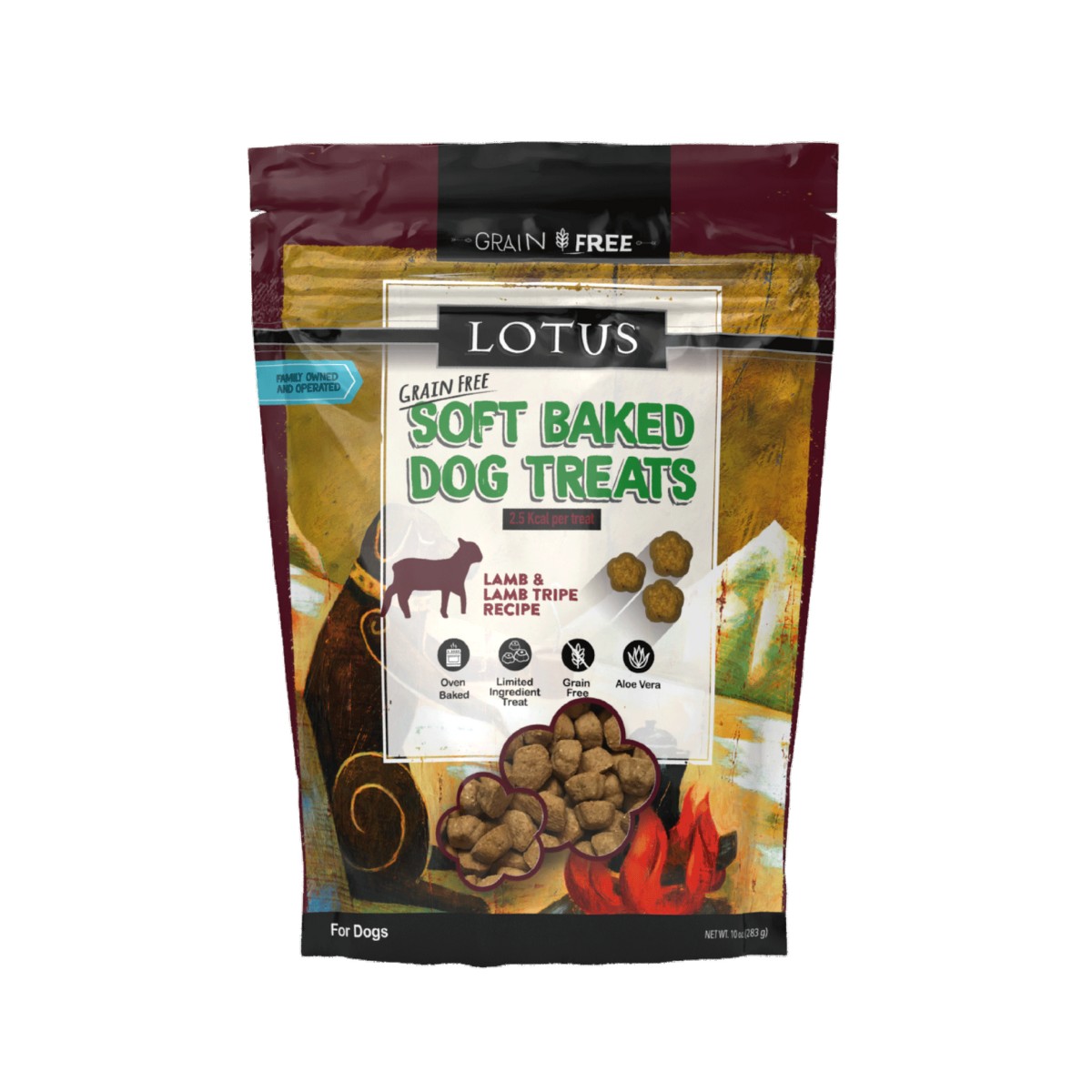 Lotus Grain Free Soft Baked Dog Treats - Lamb Recipe