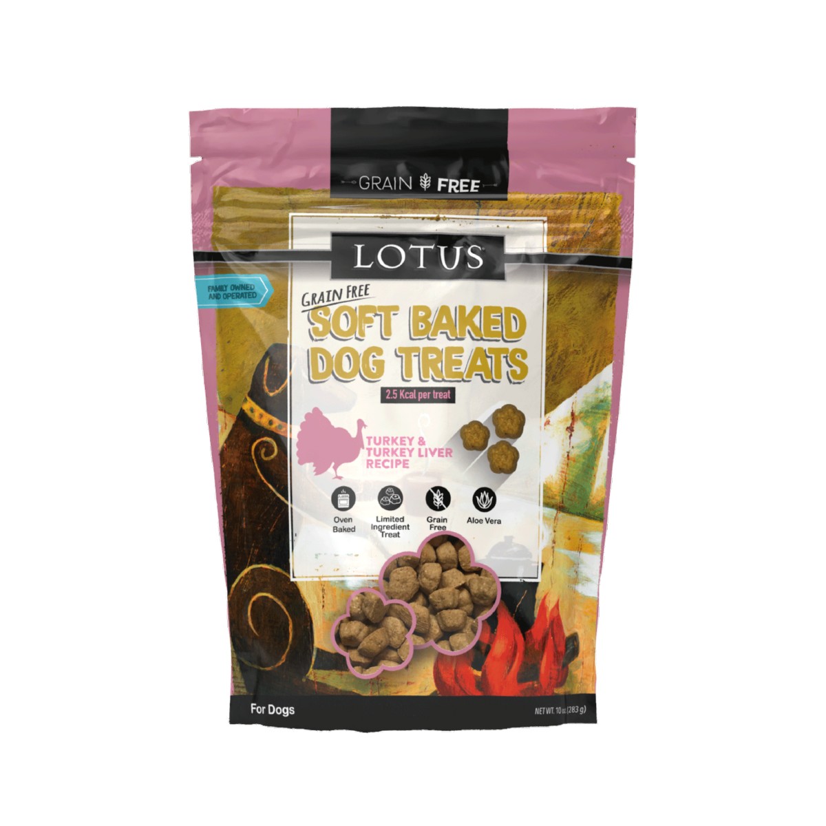 Lotus Grain Free Soft Baked Dog Treats - Turkey Recipe