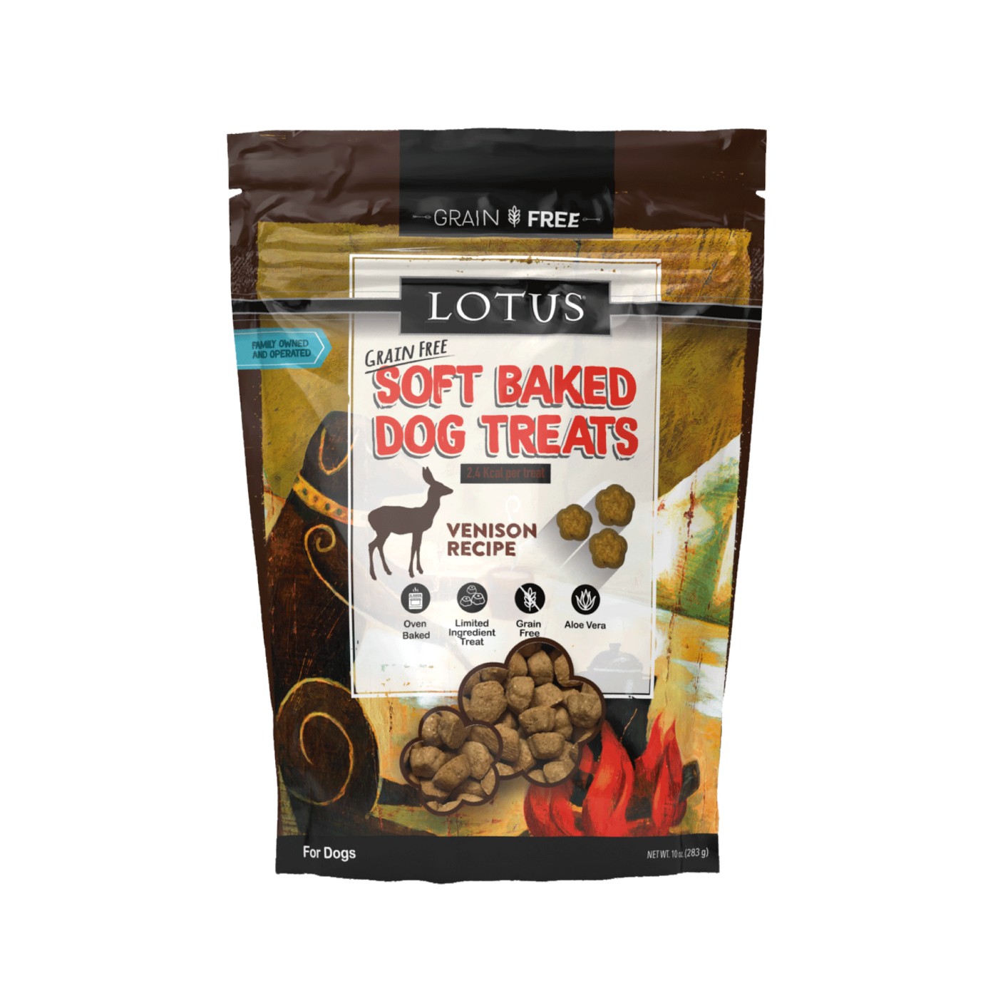 Lotus Grain Free Soft Baked Dog Treats - Venison Recipe