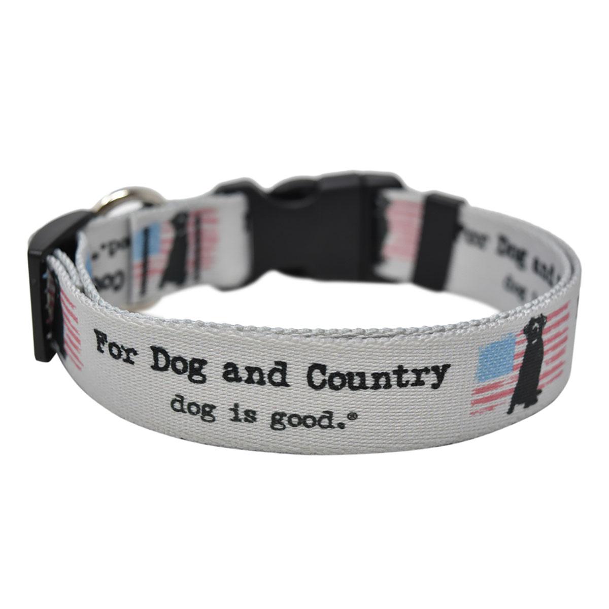 Dog is Good For Dog and Country Dog Collar and Leash Collection - Gray