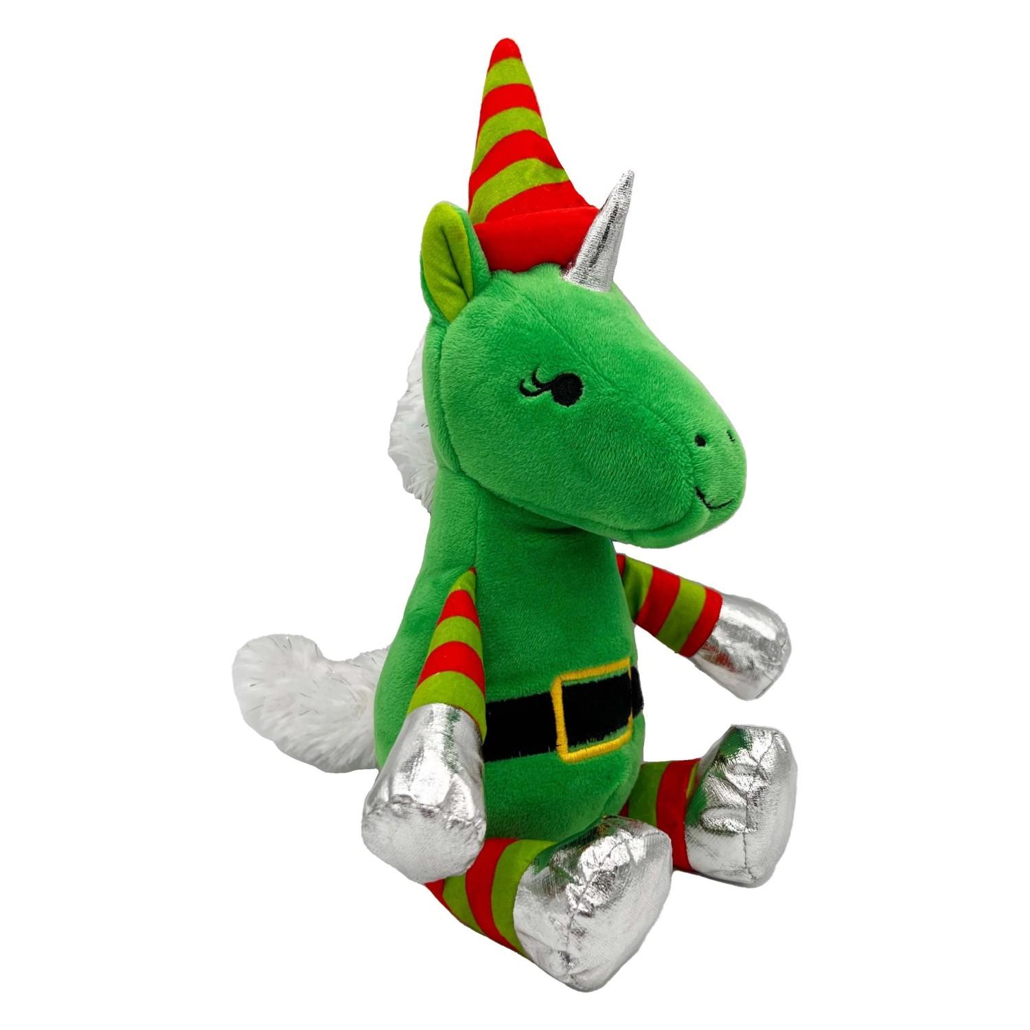 Lulubelles Holiday Power Plush Dog Toy - Buddy Unicorn