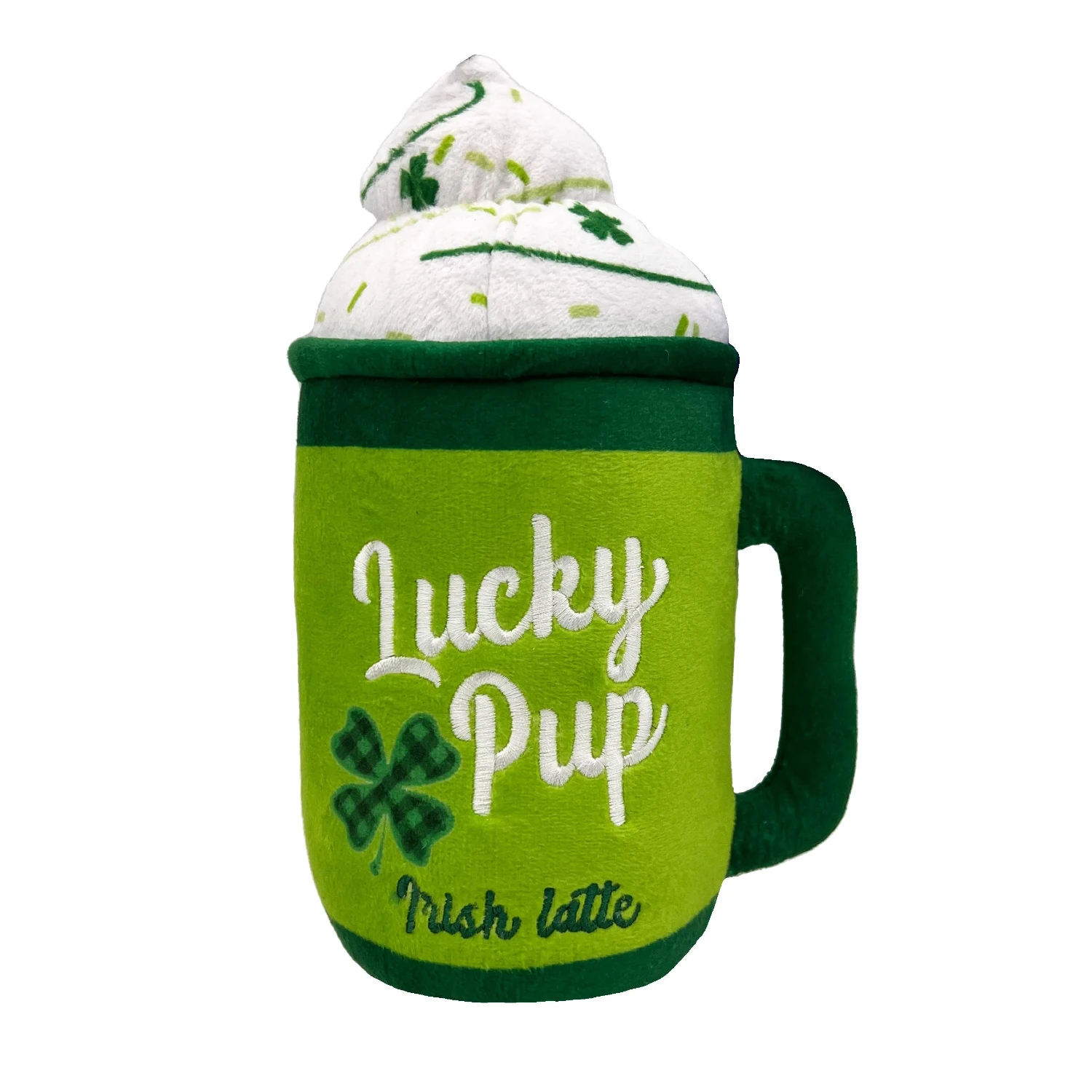 Lulubelles Power Plush Dog Toy - Lucky Pup Irish Latte